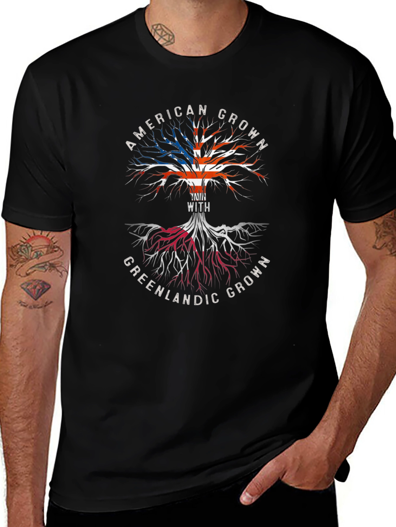 American Grown Greenlandic Roots Graphic Tee