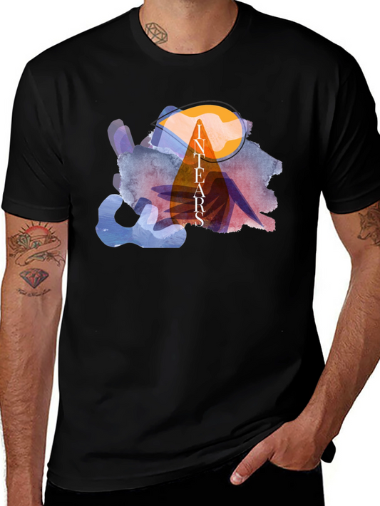 Abstract Watercolor Graphic Tee - Modern Art Shirt