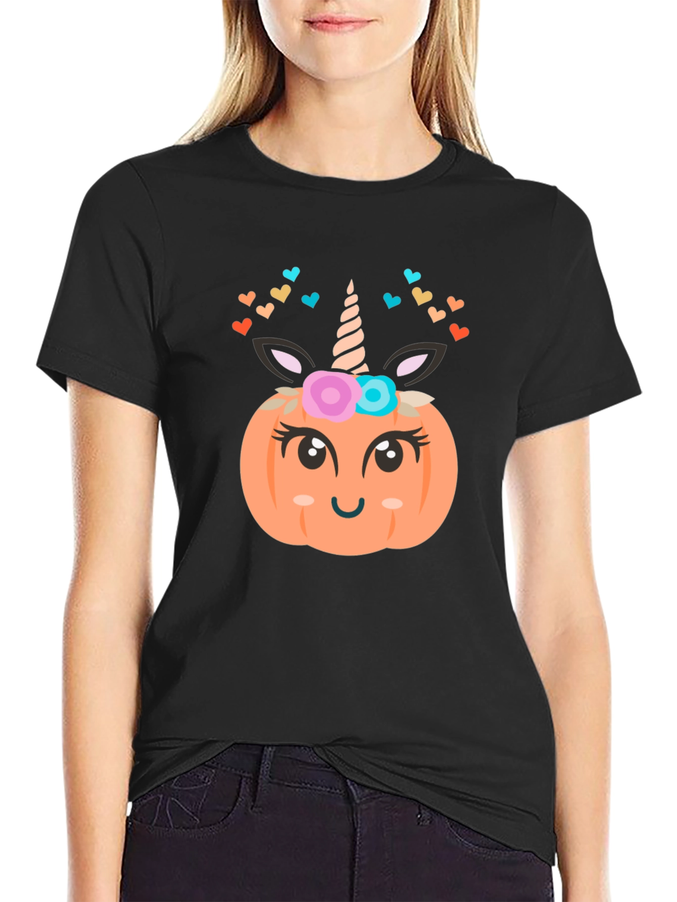 Unicorn Pumpkin Halloween T-Shirt