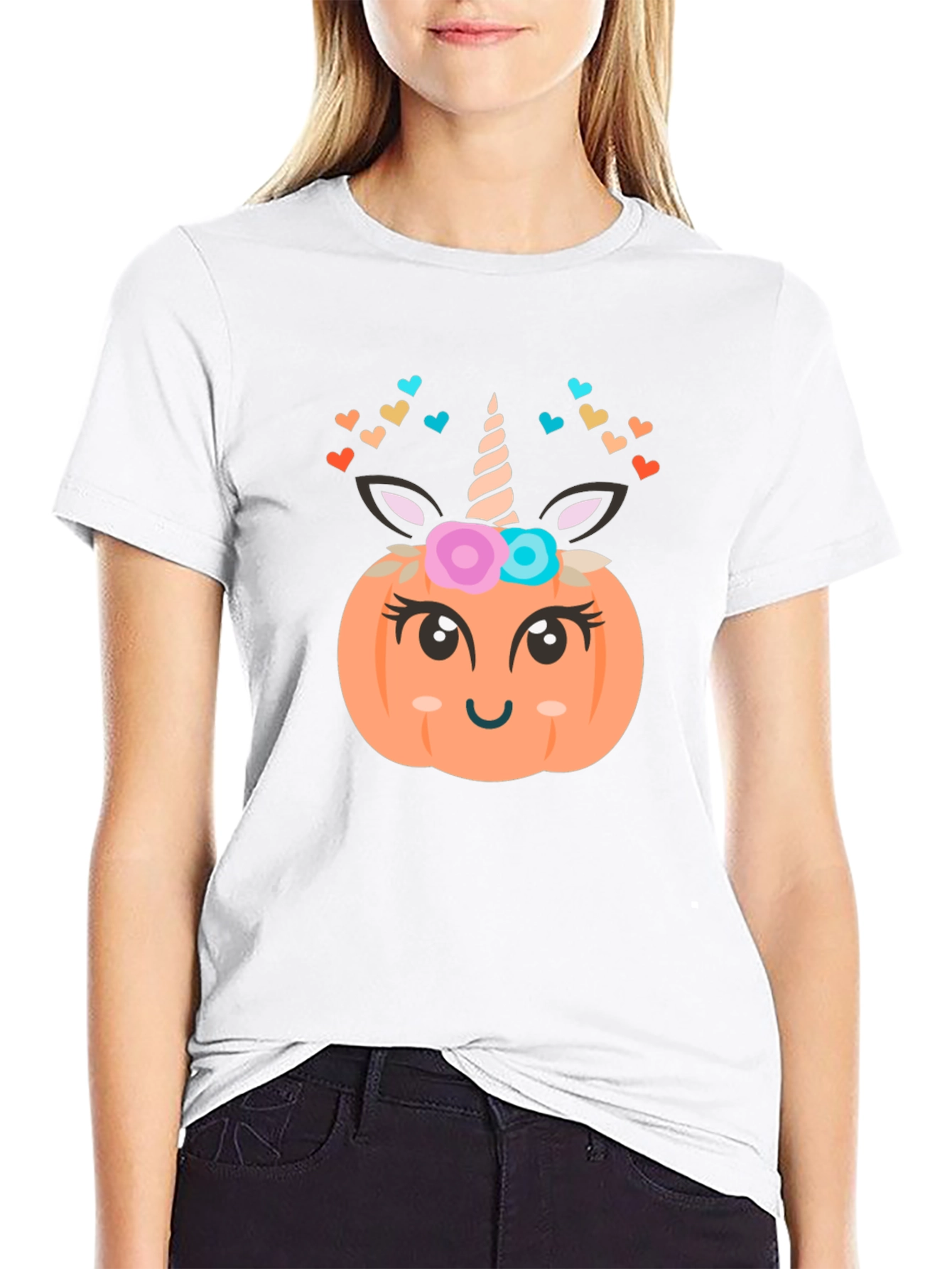 Unicorn Pumpkin Halloween T-Shirt