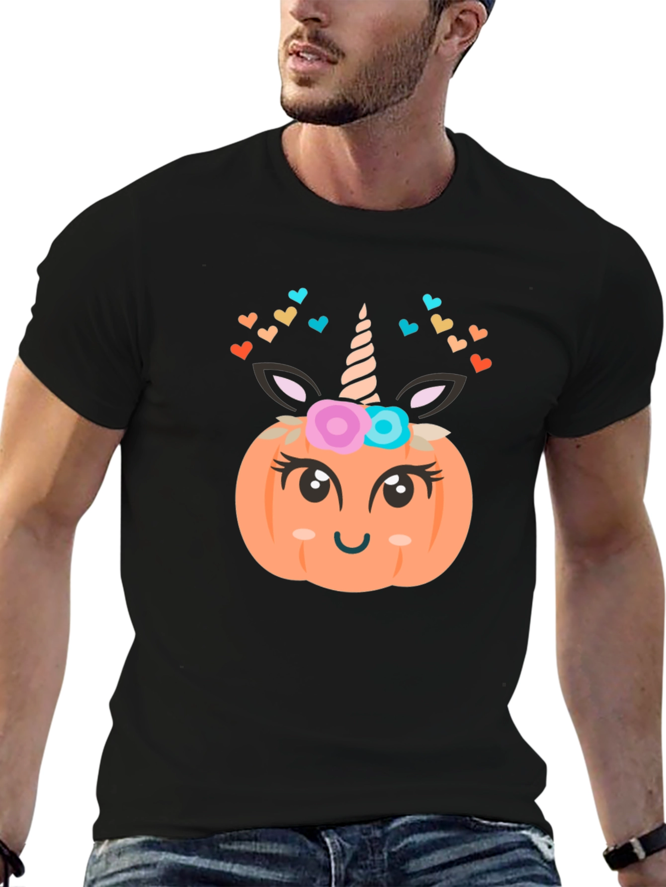 Unicorn Pumpkin Halloween T-Shirt