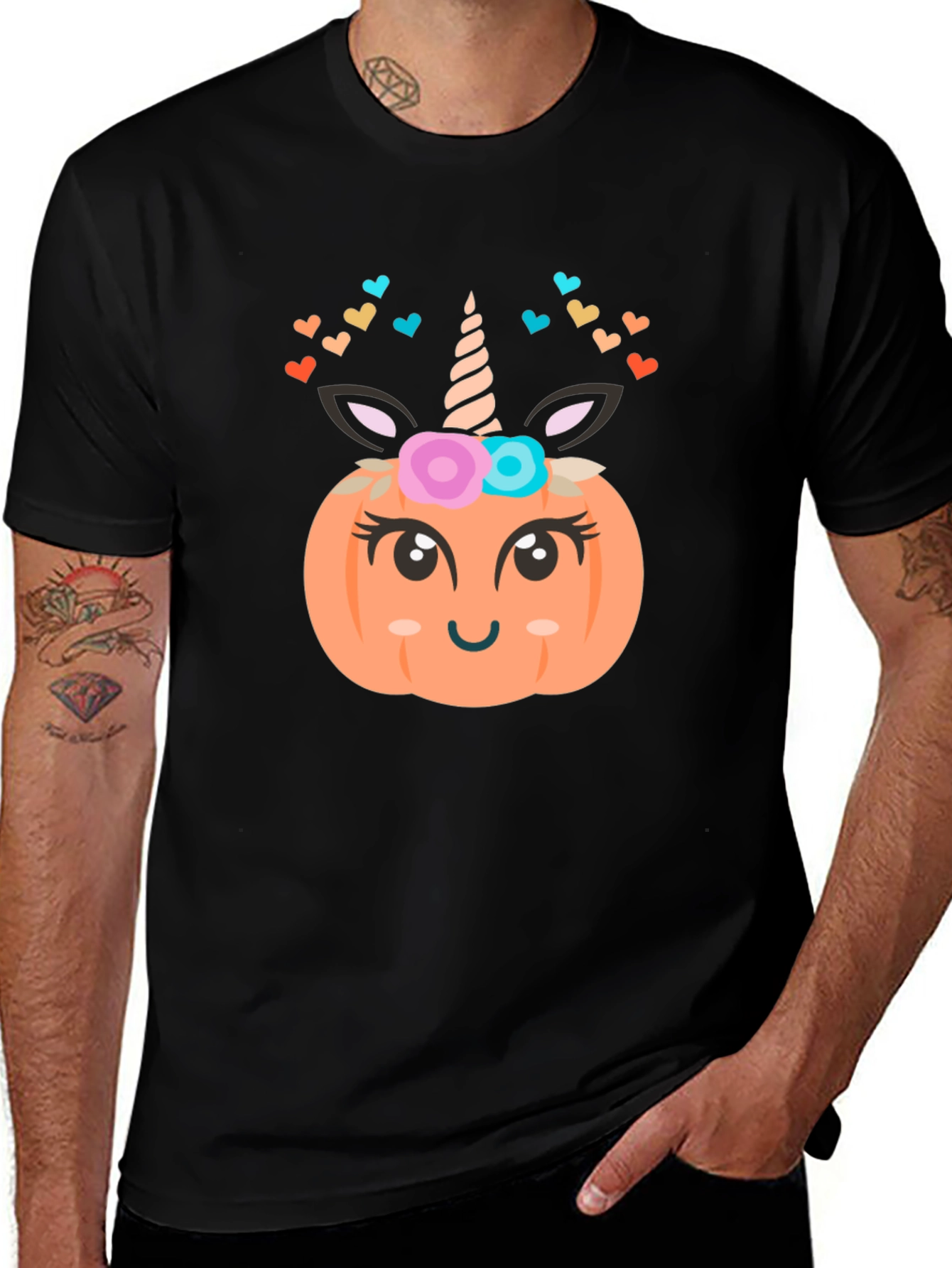 Unicorn Pumpkin Halloween T-Shirt