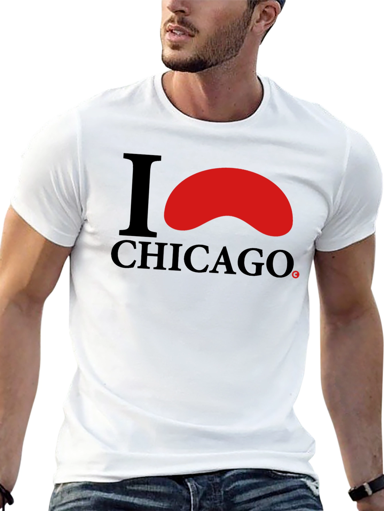 I Love Chicago Black T-Shirt