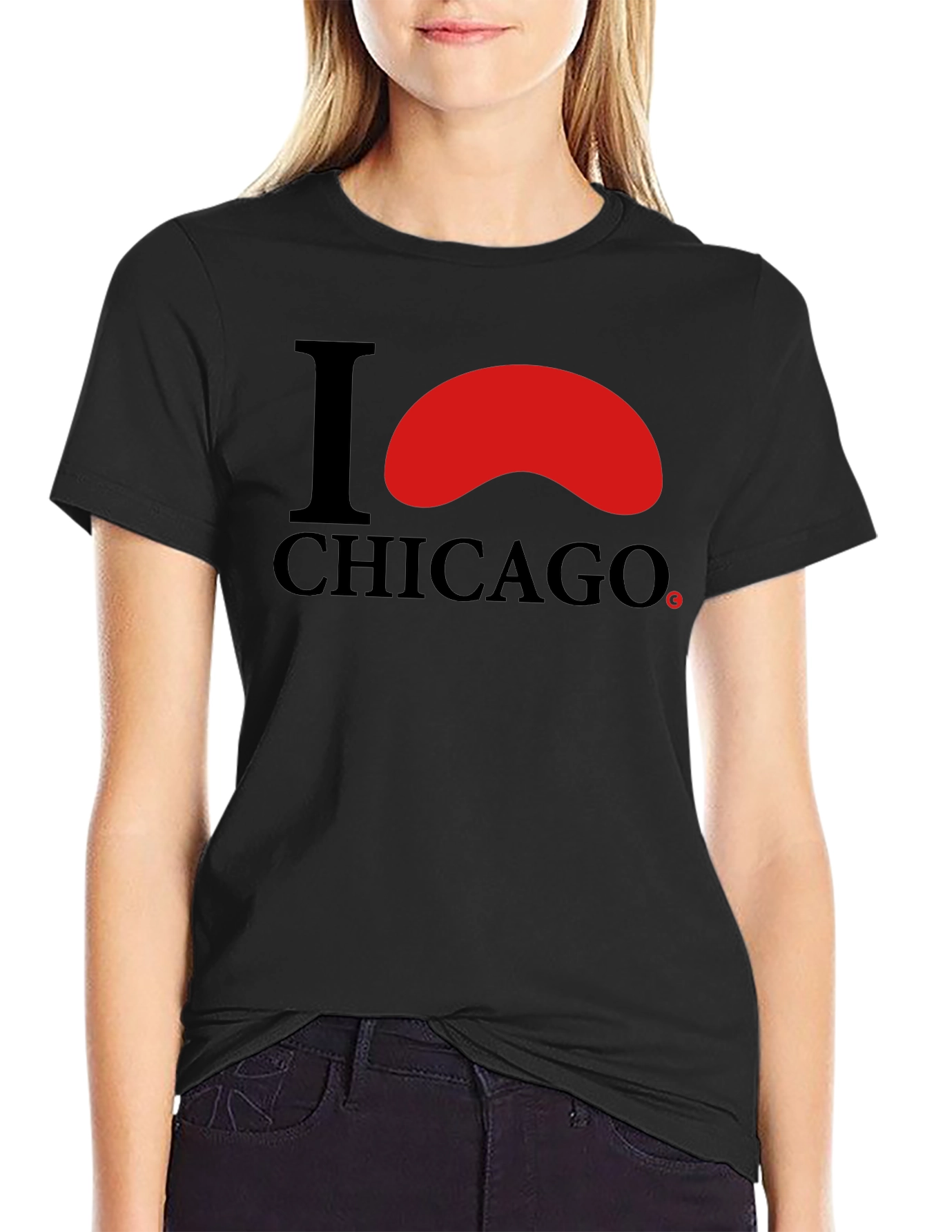 I Love Chicago Black T-Shirt
