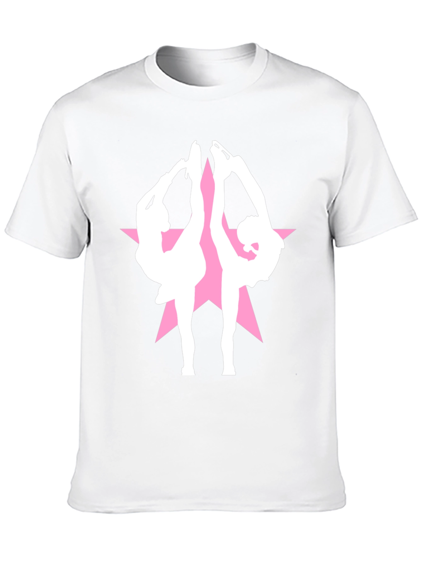 Figure Skating Star Black T-Shirt