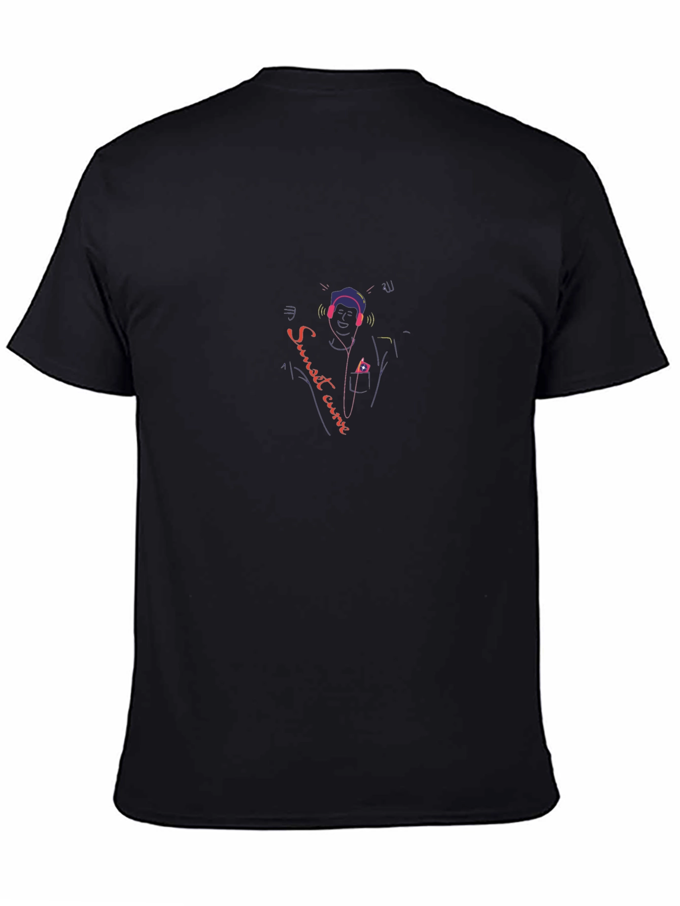 Sunset Curve T-Shirt - Musical Design Tee