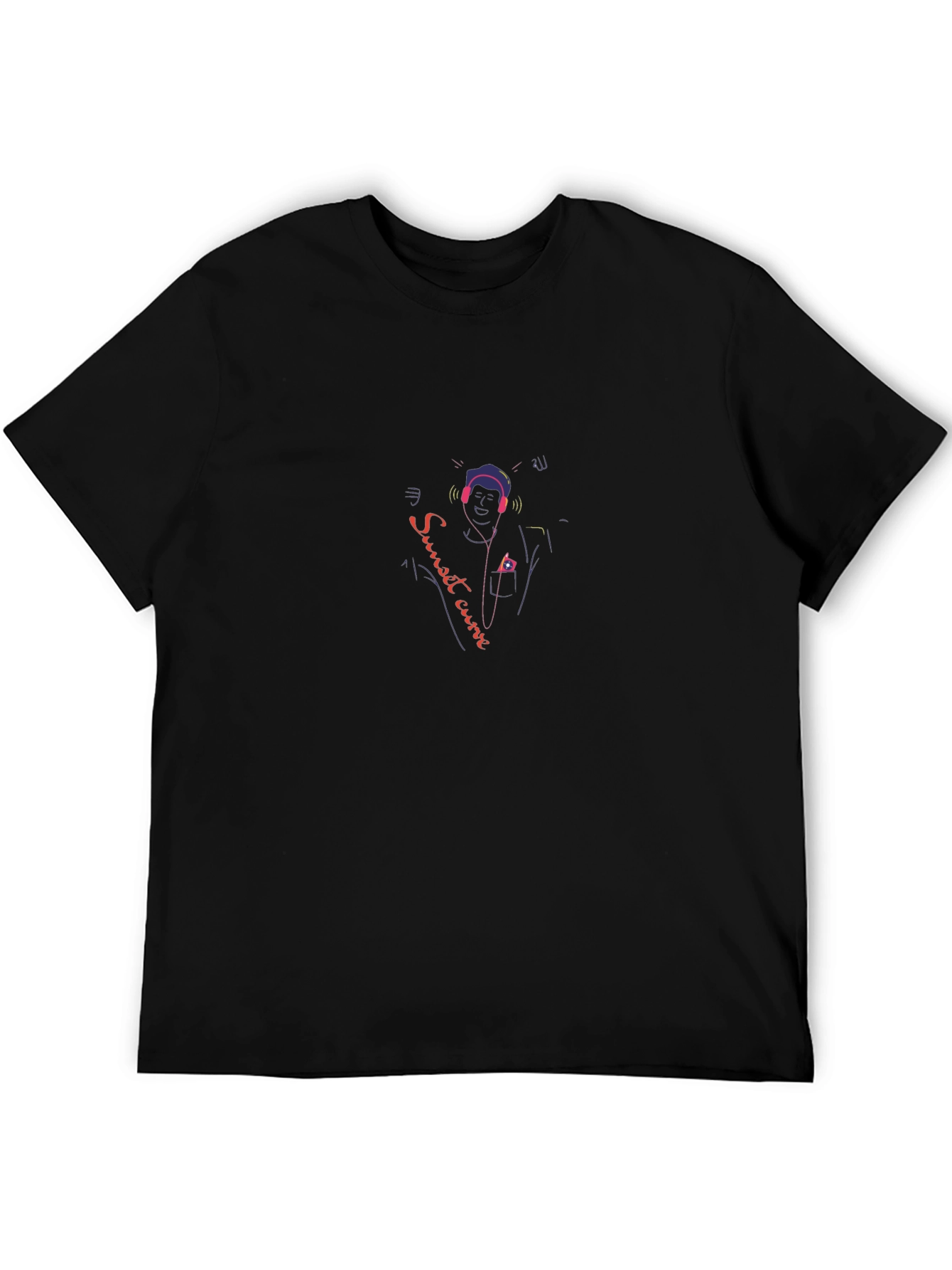 Sunset Curve T-Shirt - Musical Design Tee