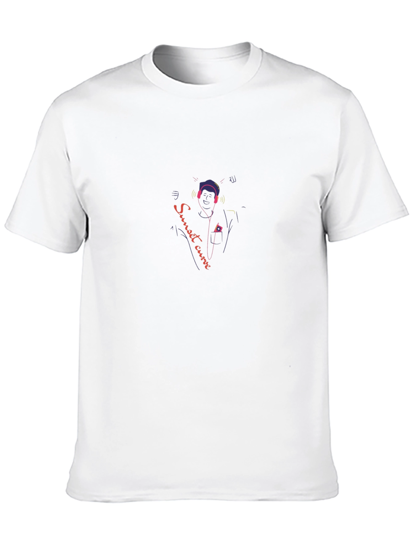 Sunset Curve T-Shirt - Musical Design Tee