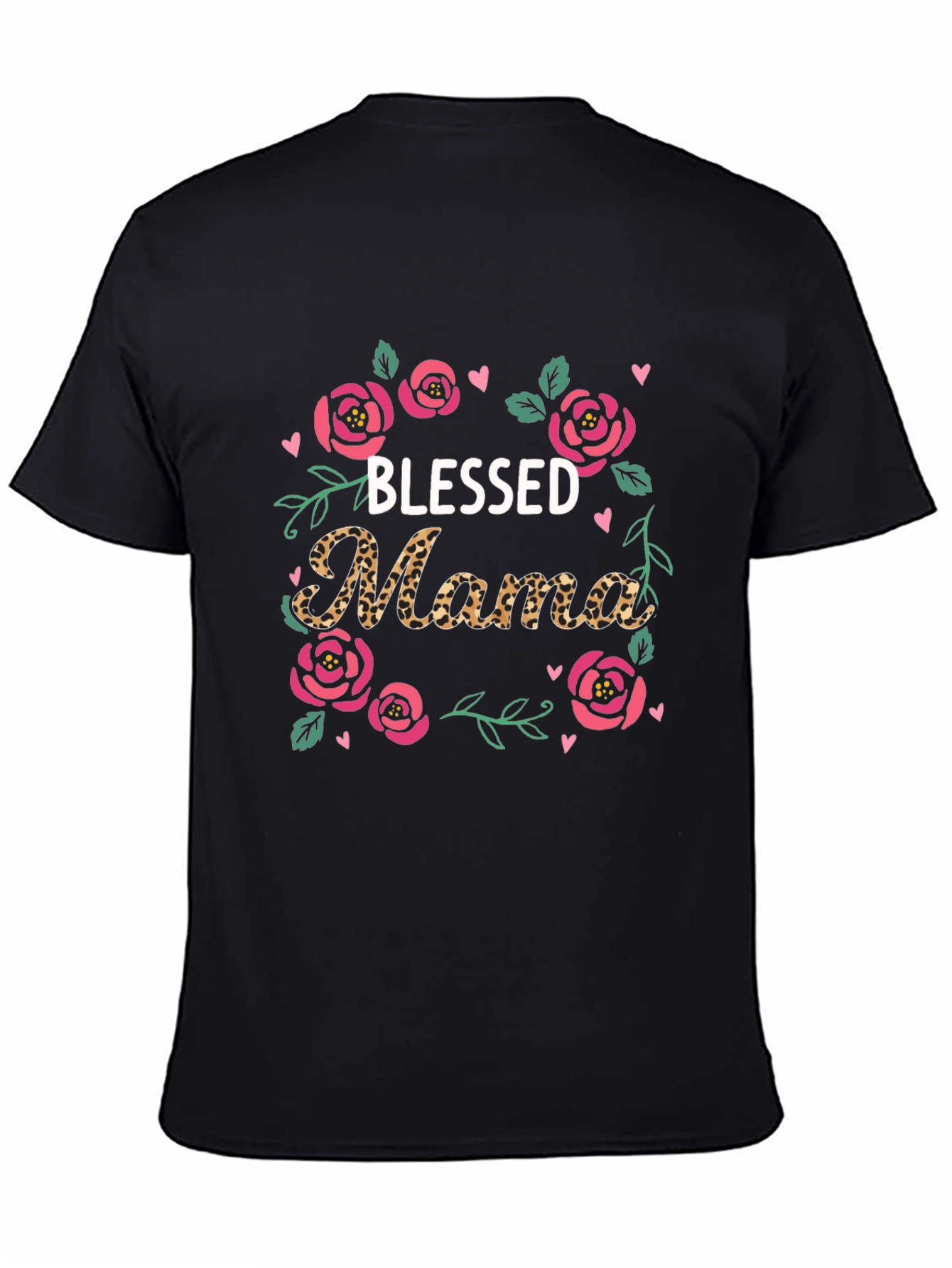 Blessed Mama Floral Graphic T-Shirt