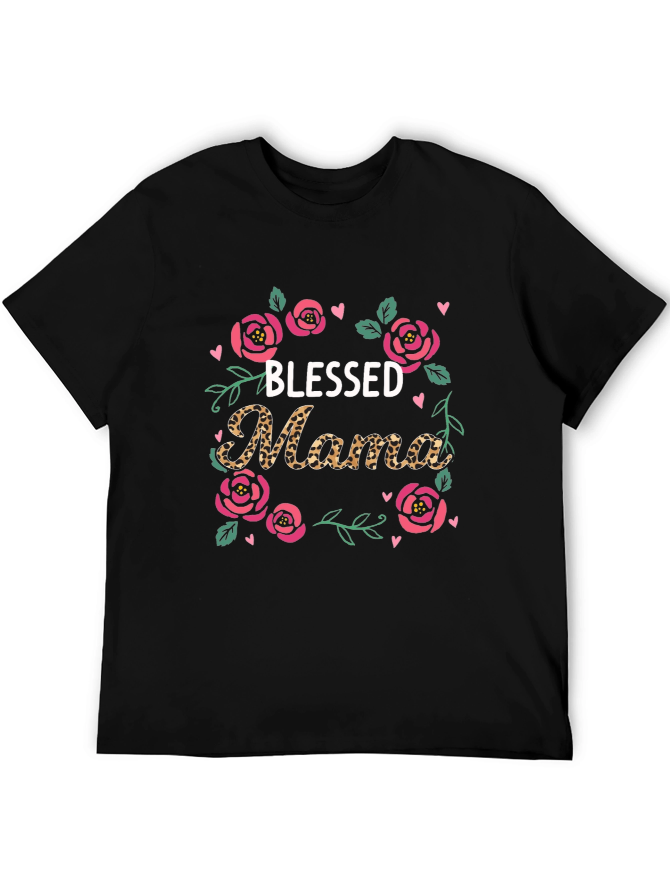 Blessed Mama Floral Graphic T-Shirt