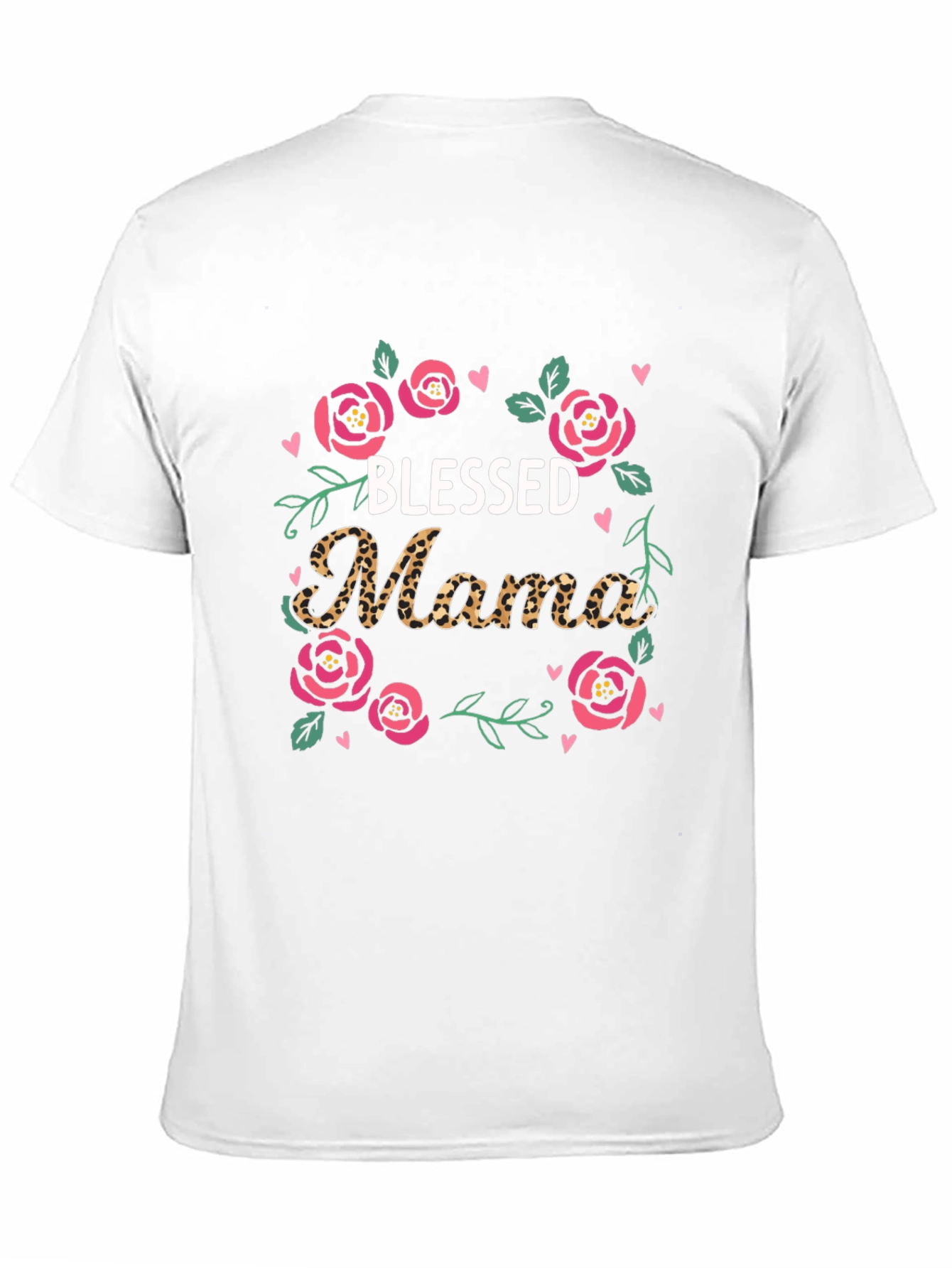 Blessed Mama Floral Graphic T-Shirt