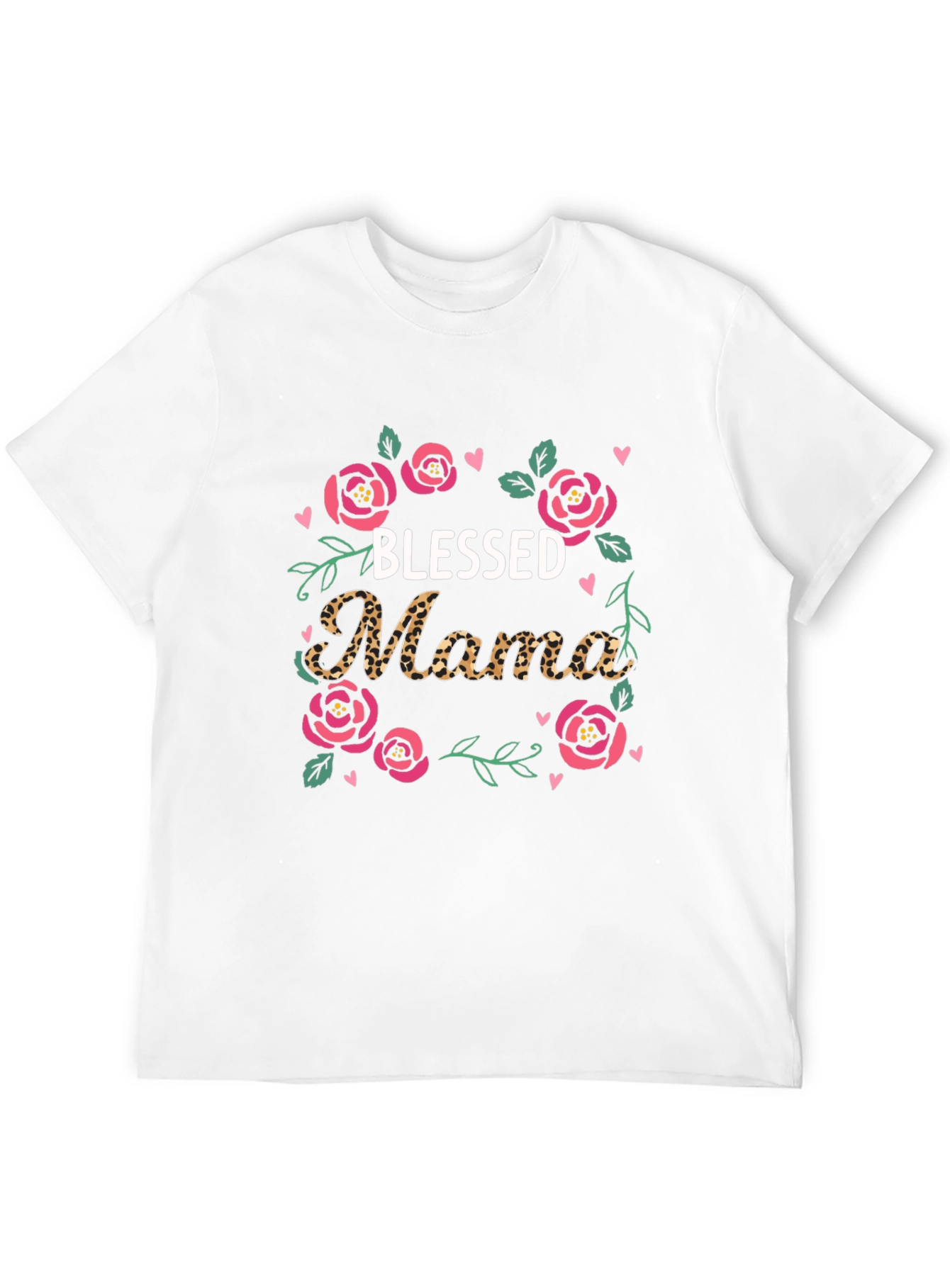 Blessed Mama Floral Graphic T-Shirt