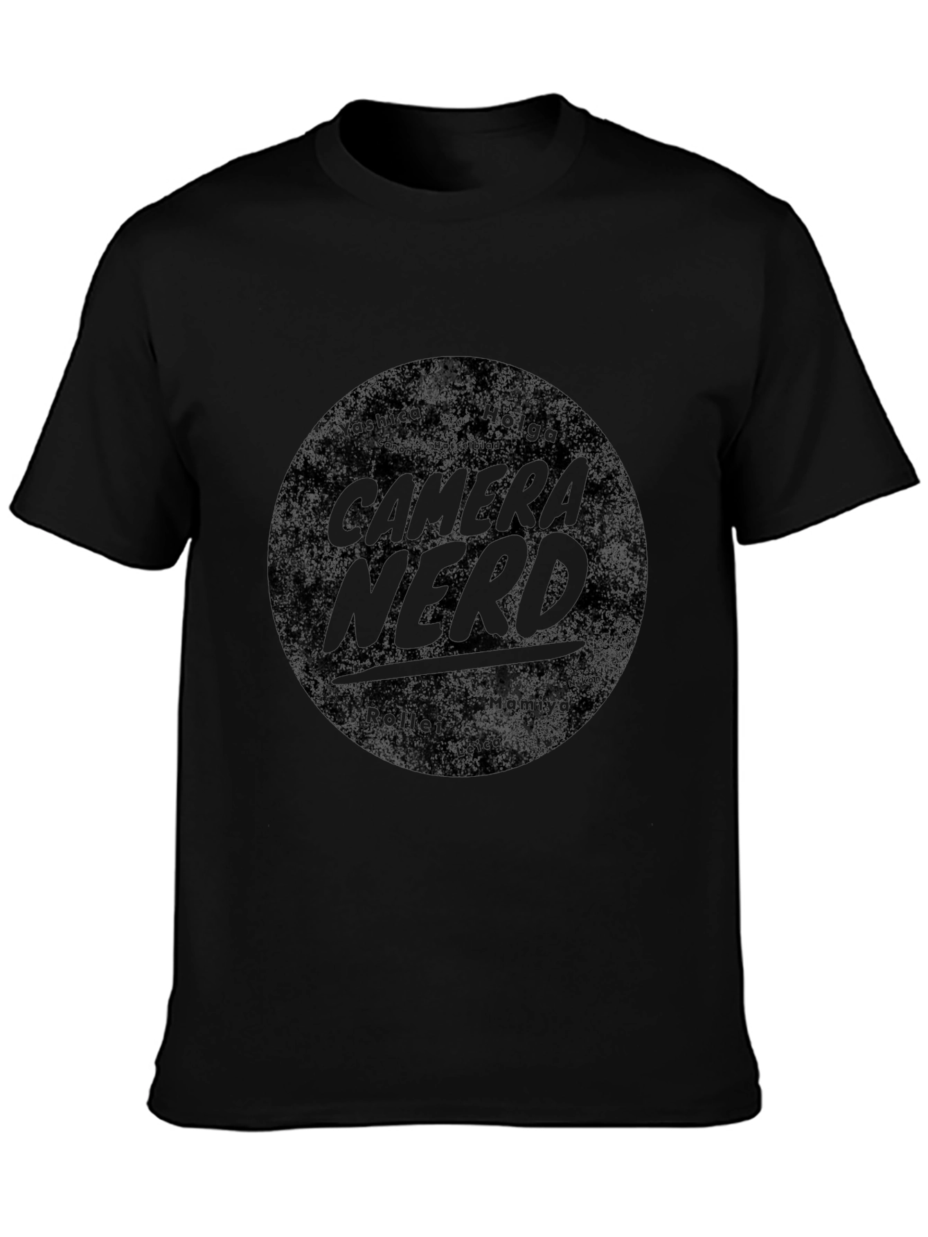 Camera Nerd Graphic T-Shirt - Black
