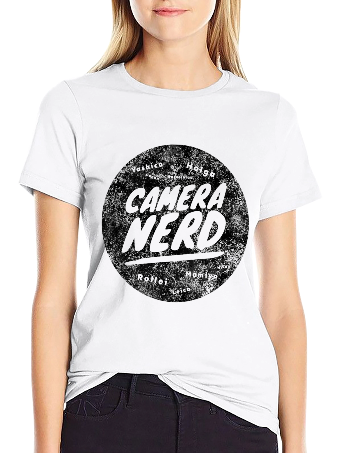 Camera Nerd Graphic T-Shirt - Black
