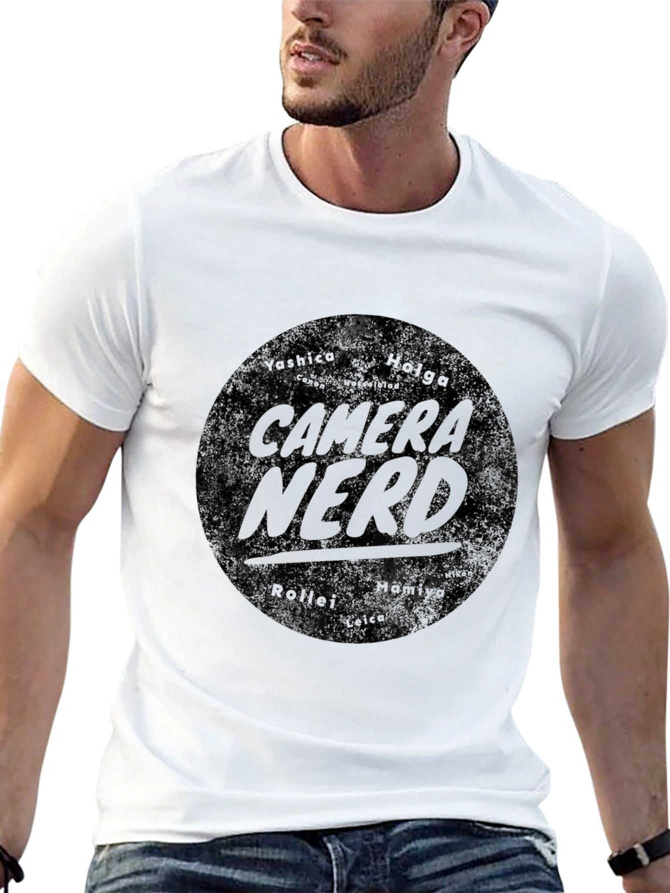 Camera Nerd Graphic T-Shirt - Black