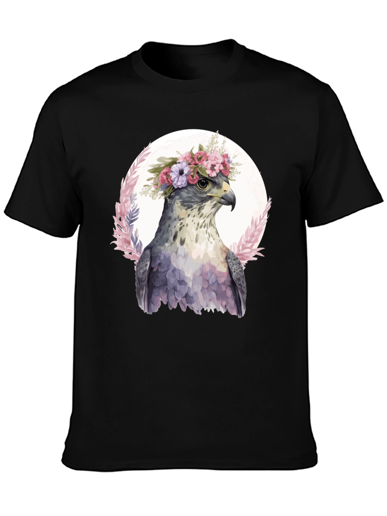 Hawk in Flowers T-Shirt