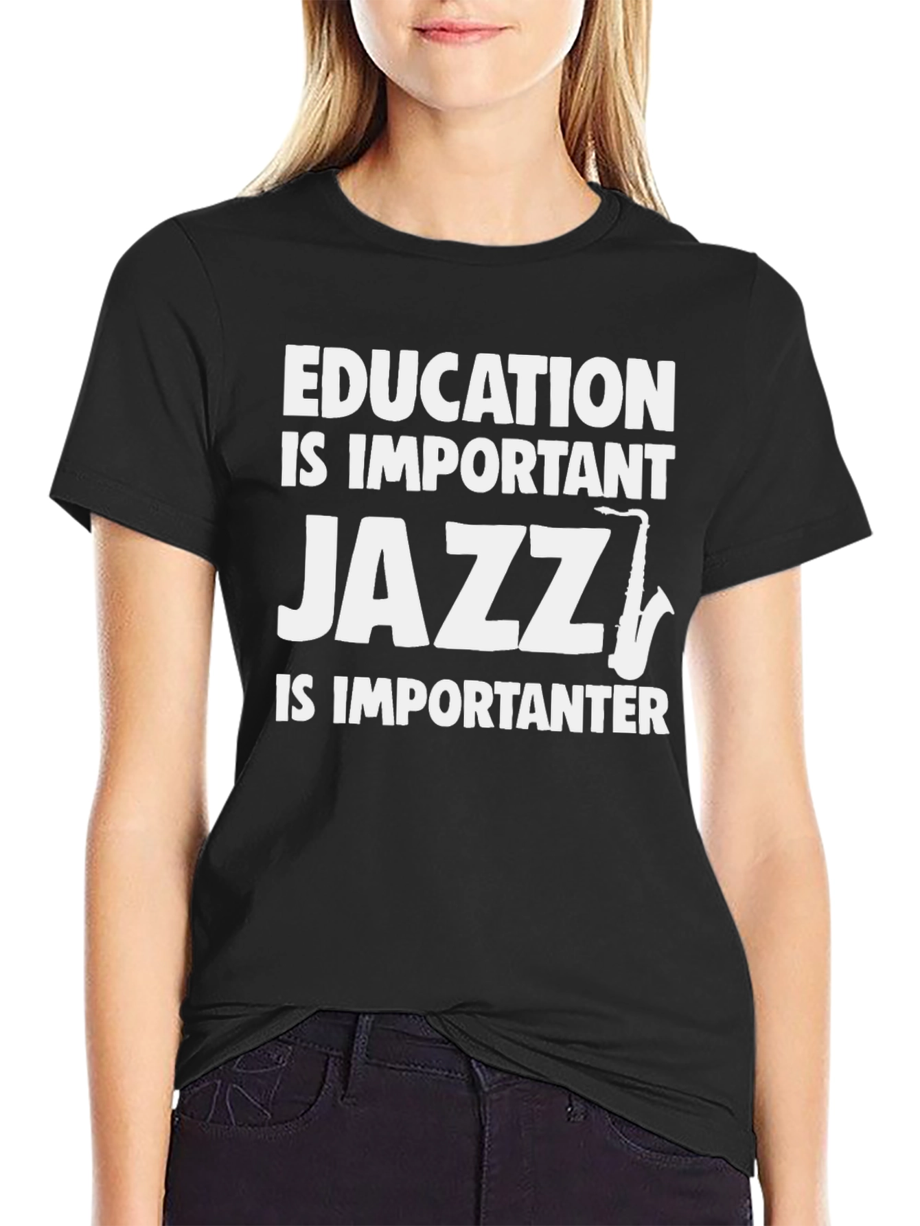 Jazz Is Importanter T-Shirt - Black