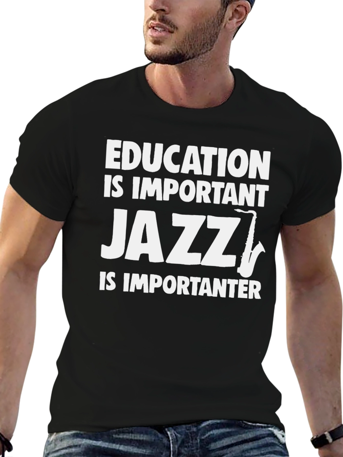 Jazz Is Importanter T-Shirt - Black