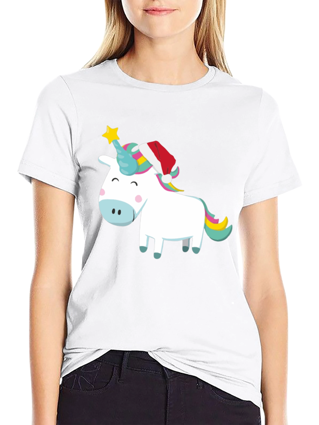Festive Unicorn Christmas T-Shirt