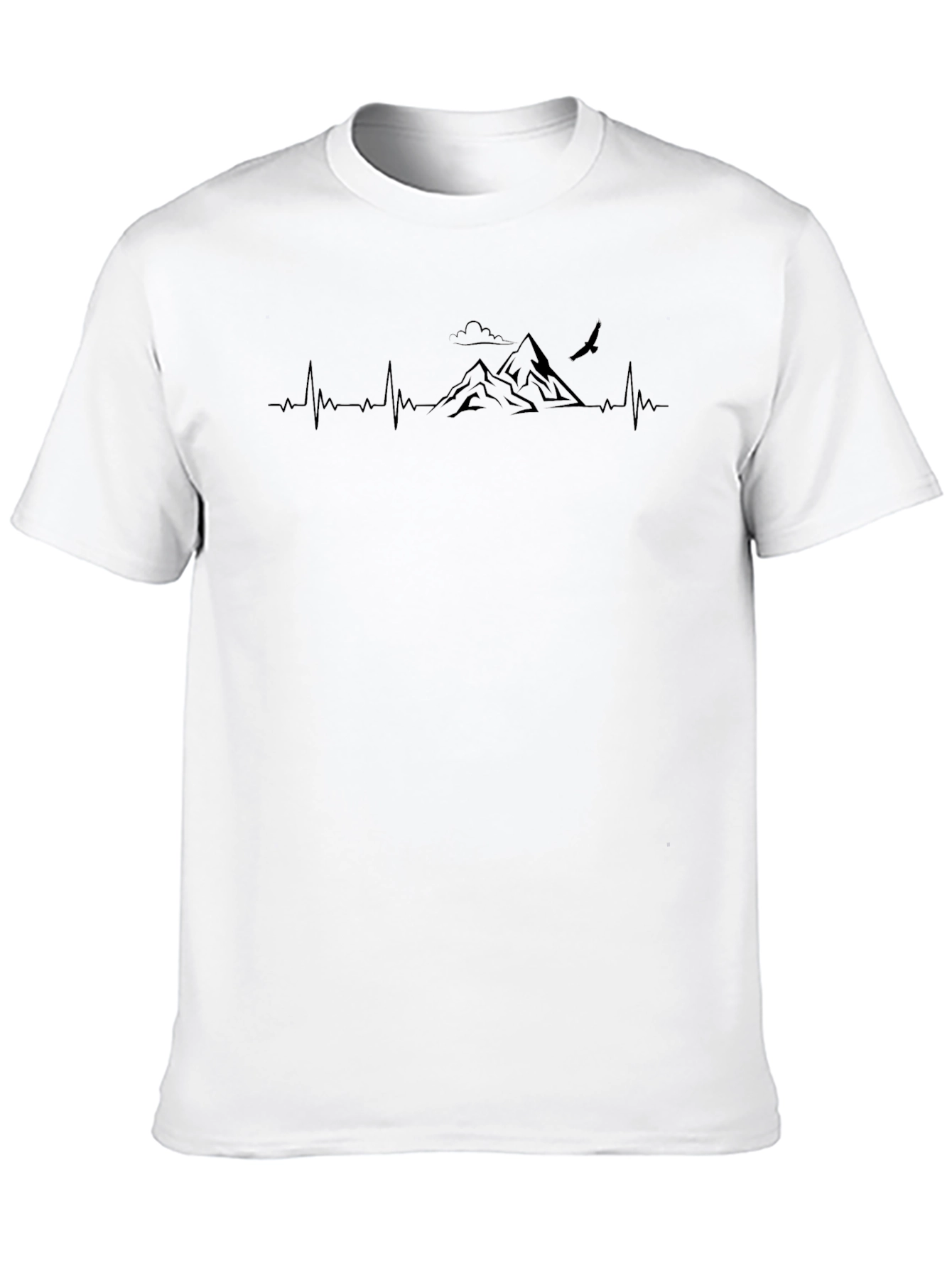 Mountain Heartbeat T-Shirt - Nature Lover Tee