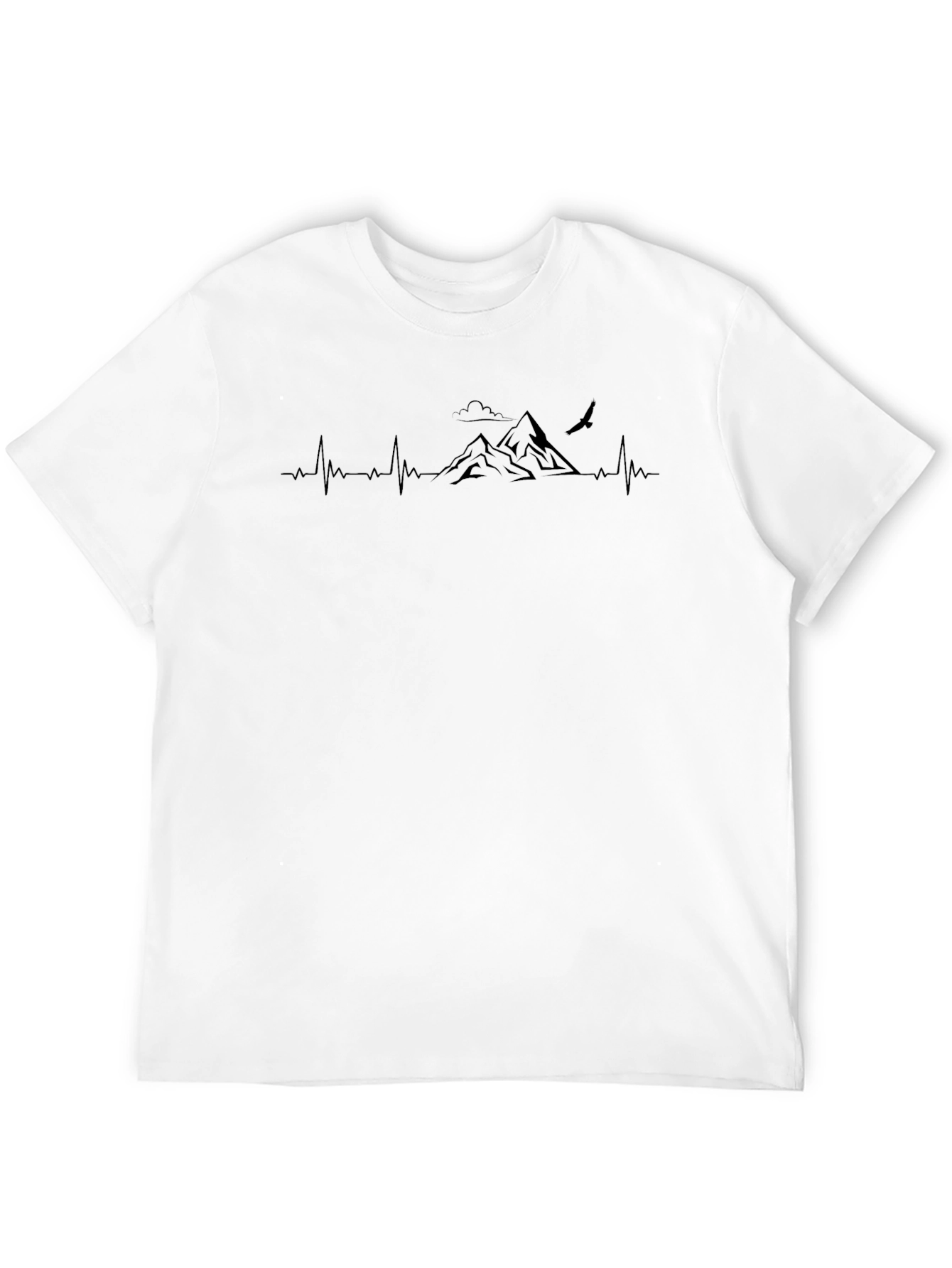 Mountain Heartbeat T-Shirt - Nature Lover Tee