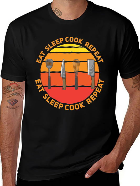 Eat Sleep Cook Repeat T-Shirt
