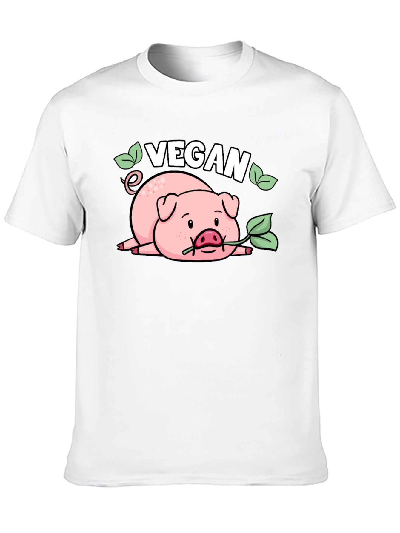 Vegan Pig T-Shirt - Cute Animal Lover Tee