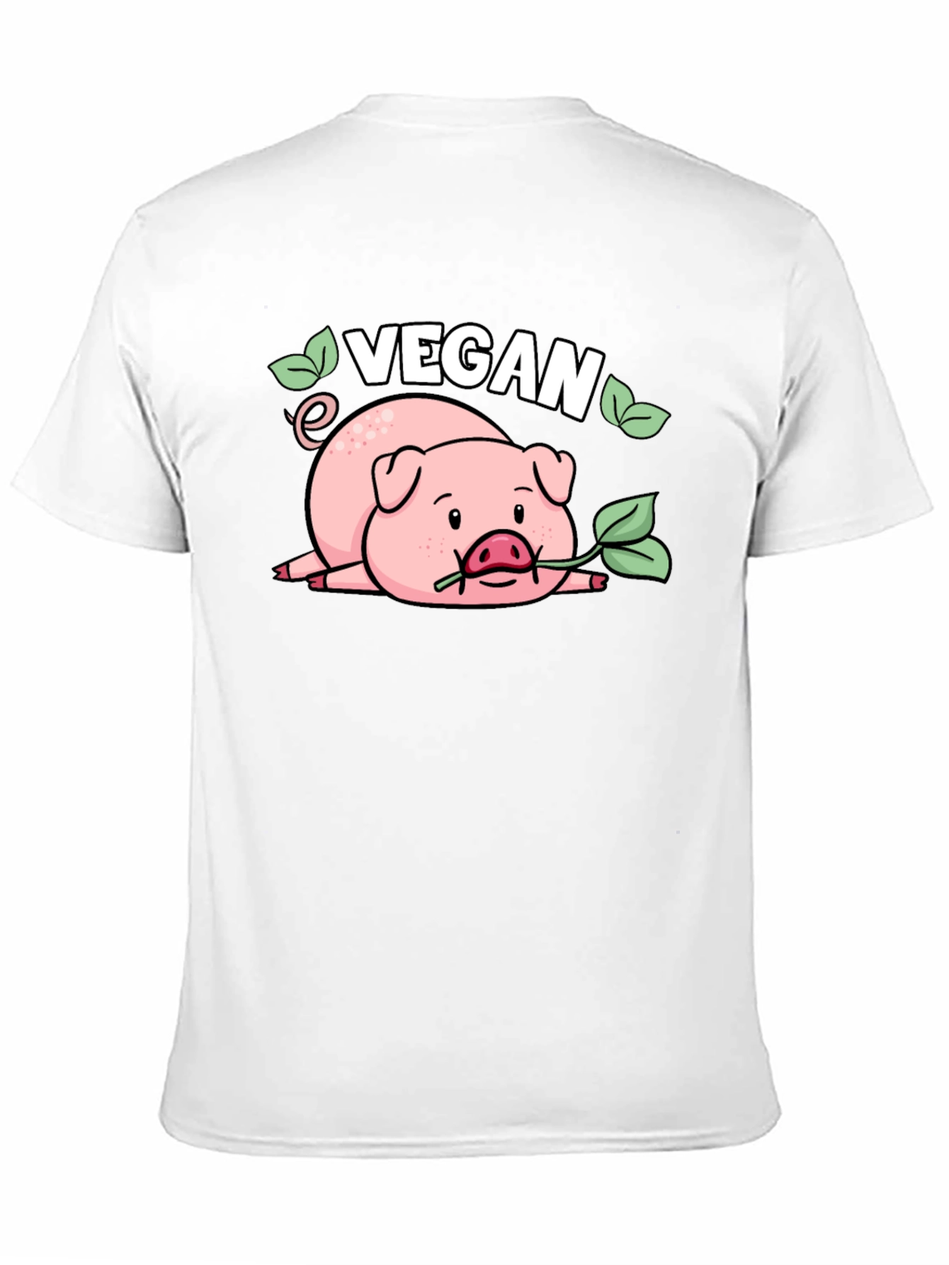 Vegan Pig T-Shirt - Cute Animal Lover Tee