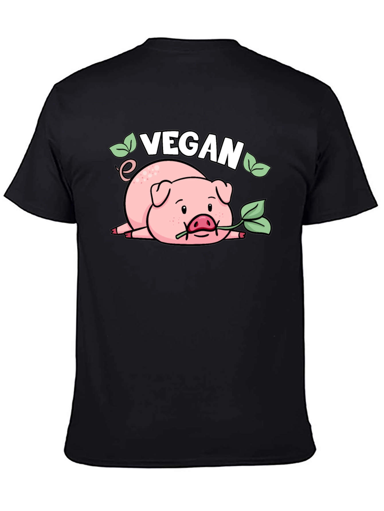 Vegan Pig T-Shirt - Cute Animal Lover Tee