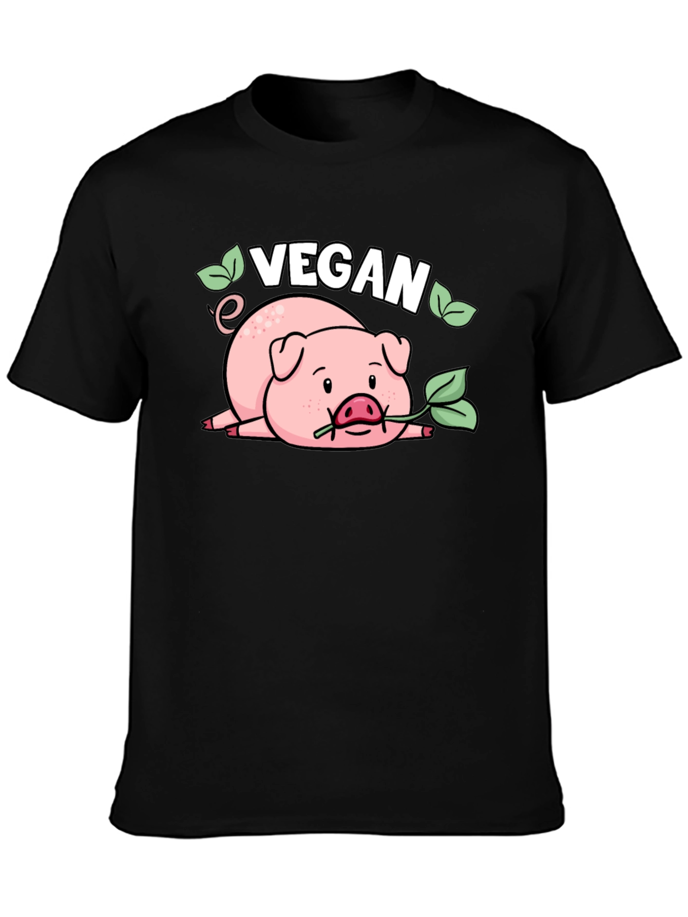 Vegan Pig T-Shirt - Cute Animal Lover Tee