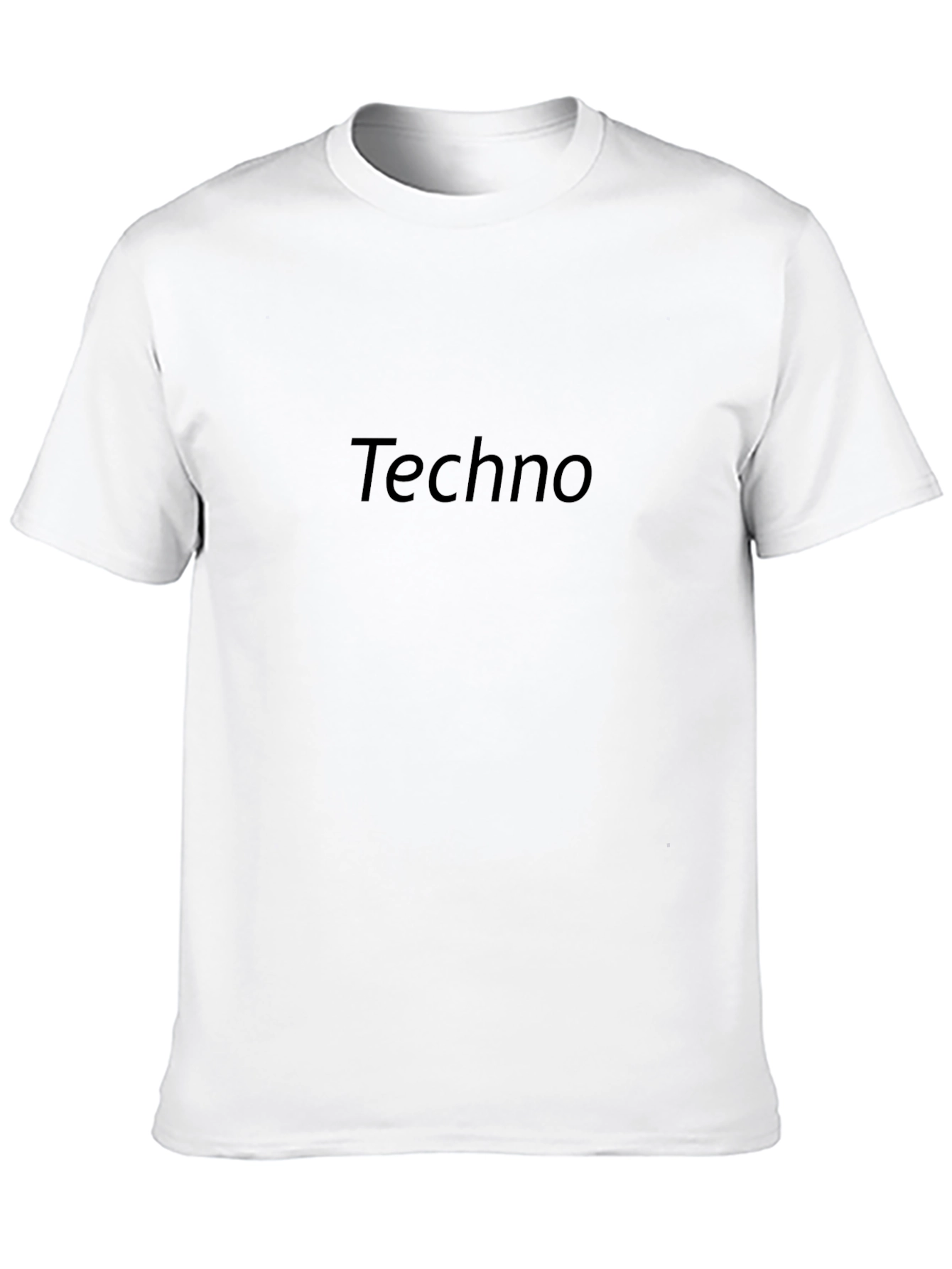 Black Techno Graphic Tee - Stylish & Comfortable