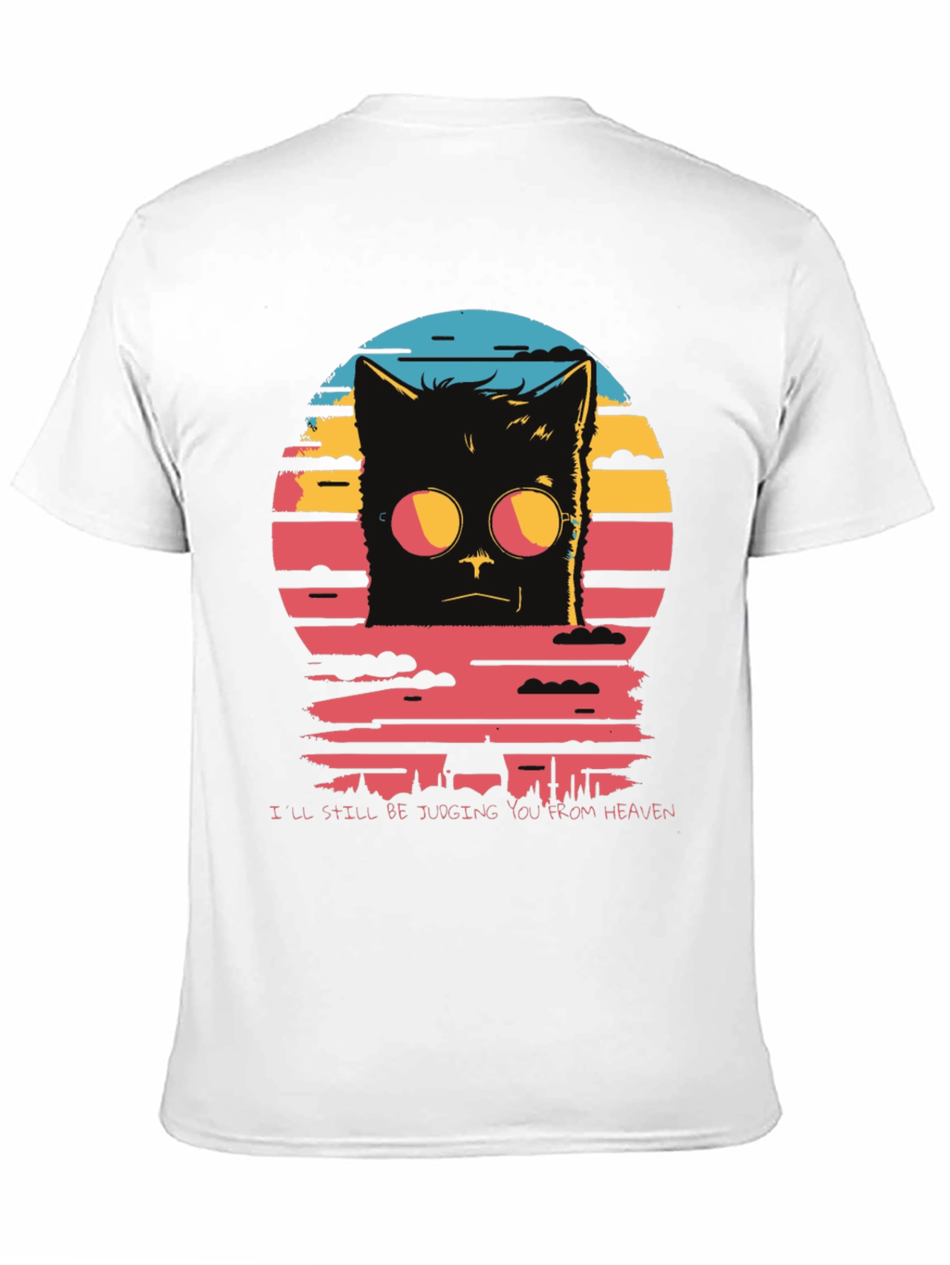 Judgmental Cat T-Shirt: Judging You From Heaven