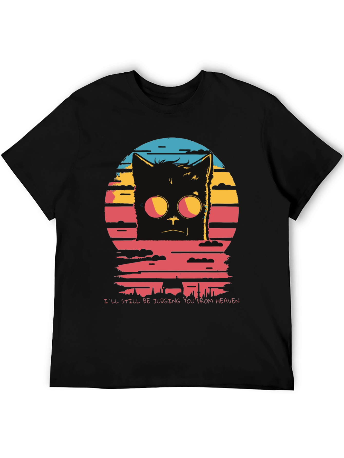 Judgmental Cat T-Shirt: Judging You From Heaven