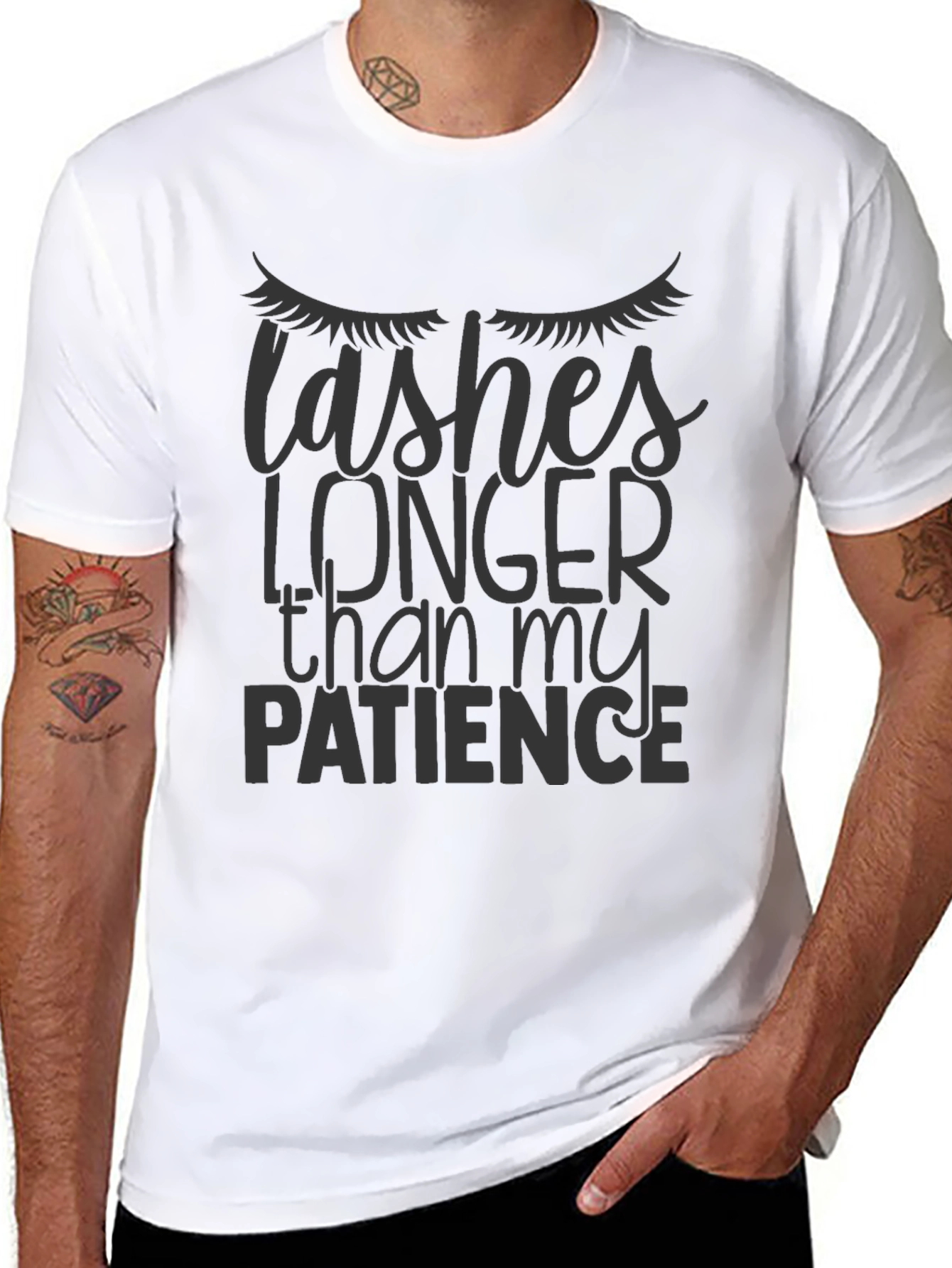 Lashes Longer Than My Patience Graphic Tee