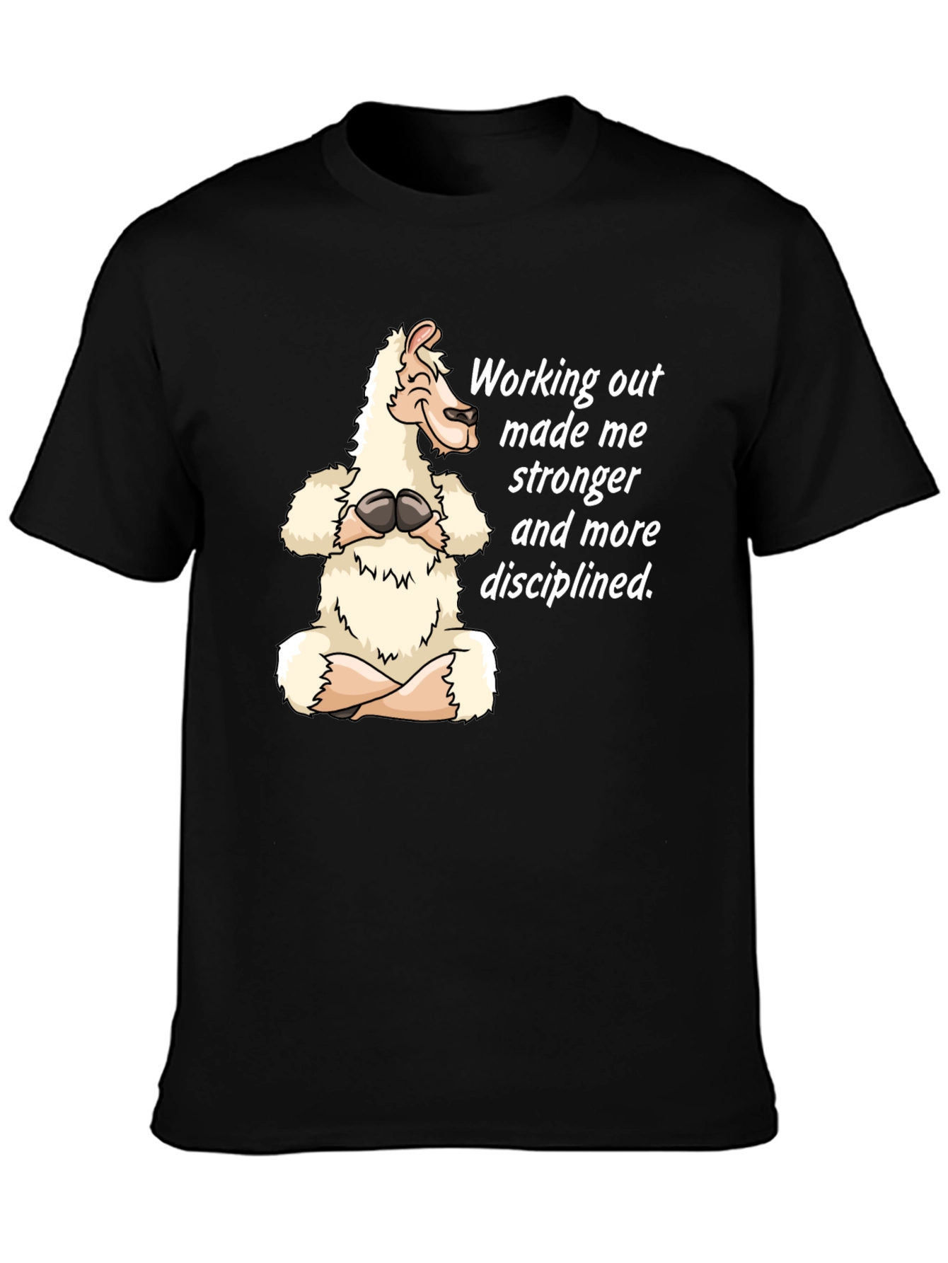 Yoga Llama Graphic T-Shirt - Workout Motivation