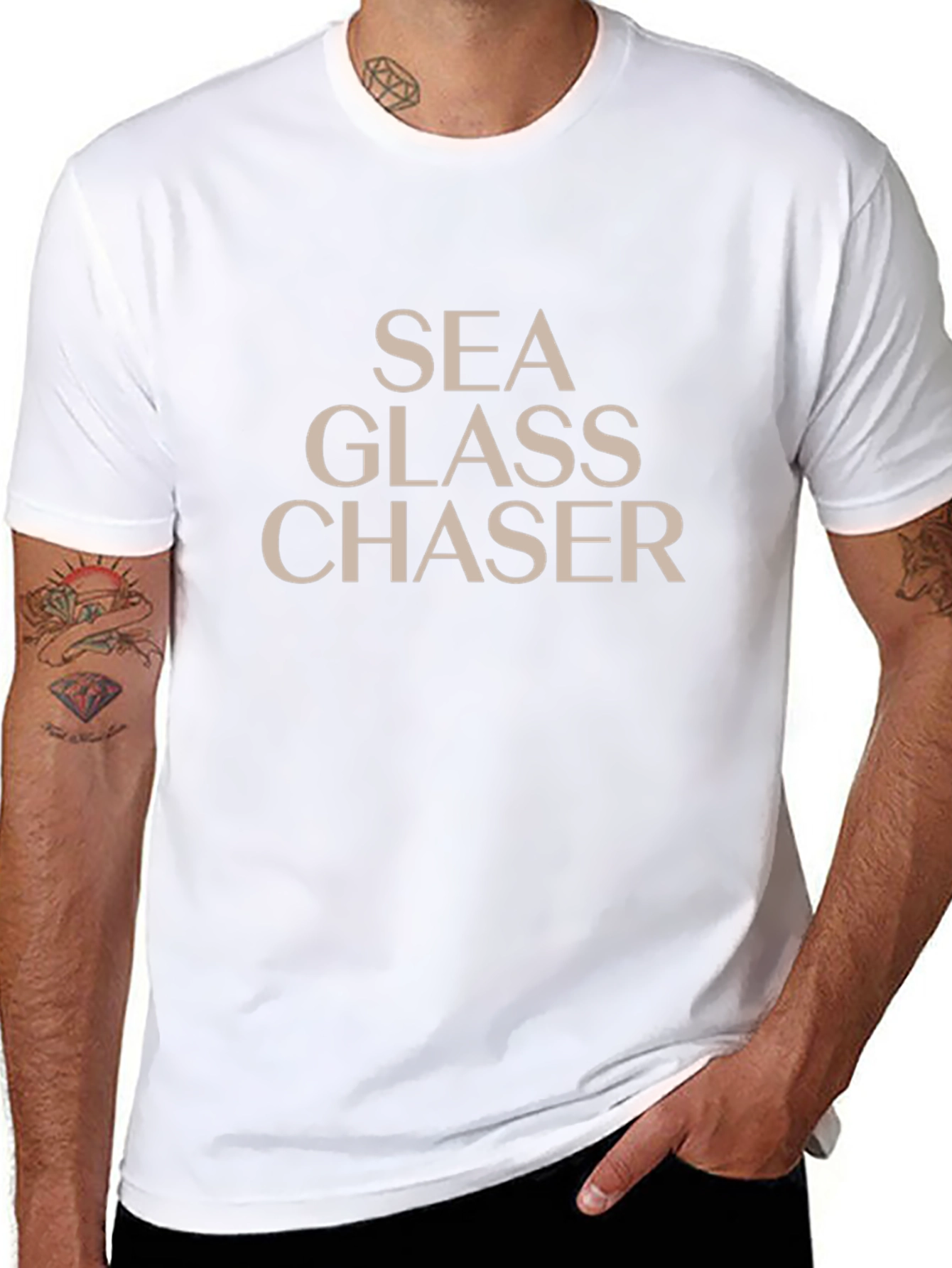 Sea Glass Chaser Black Graphic Tee