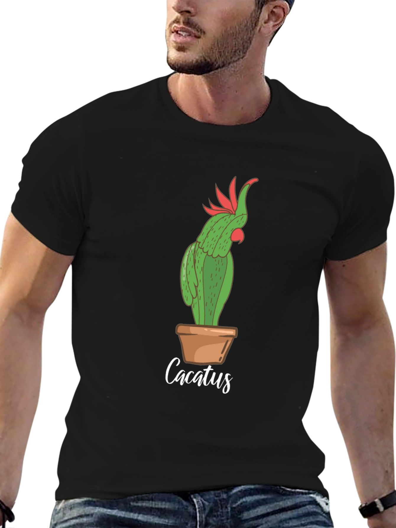 Cacatus T-Shirt - Funny Cactus Parrot Graphic Tee