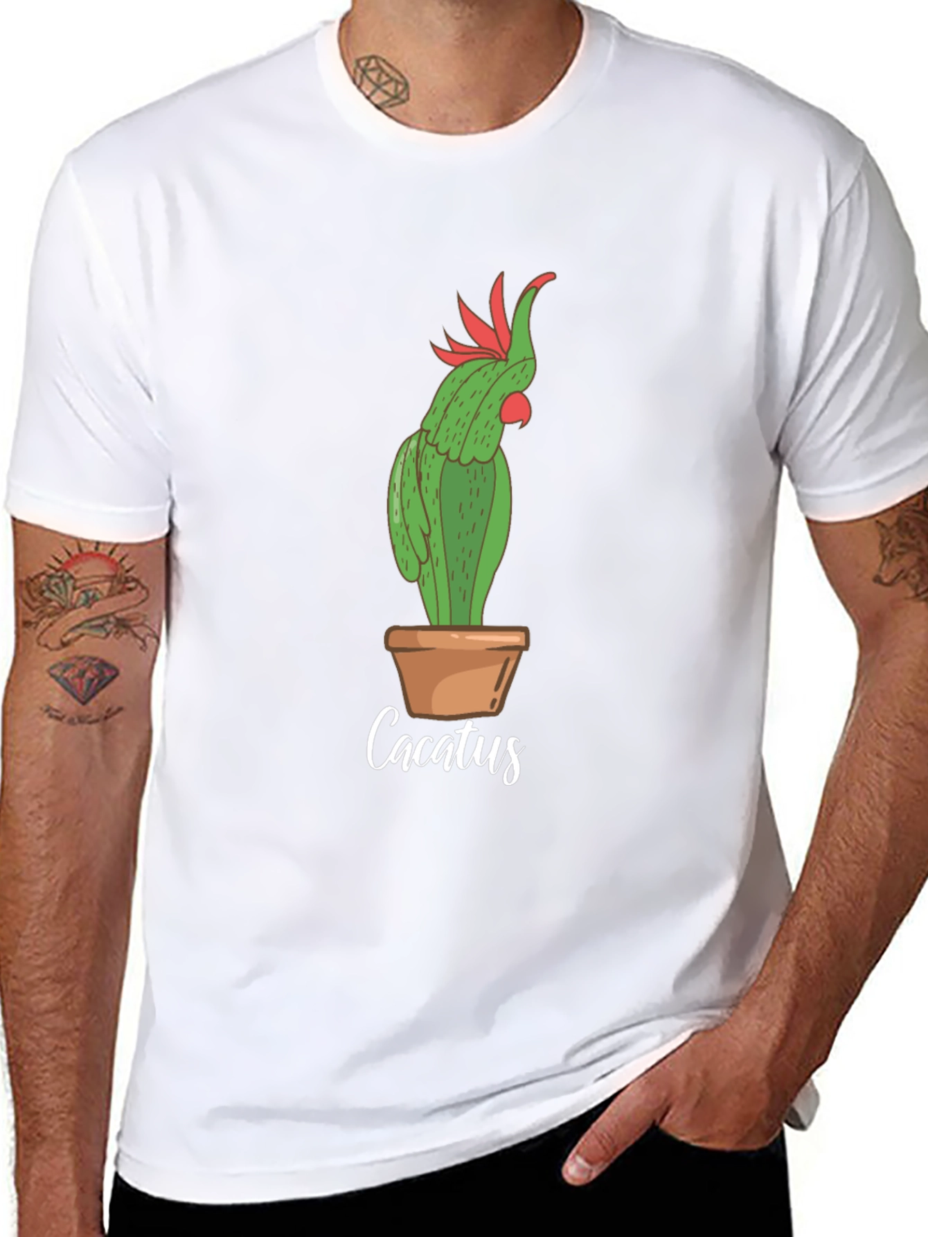Cacatus T-Shirt - Funny Cactus Parrot Graphic Tee