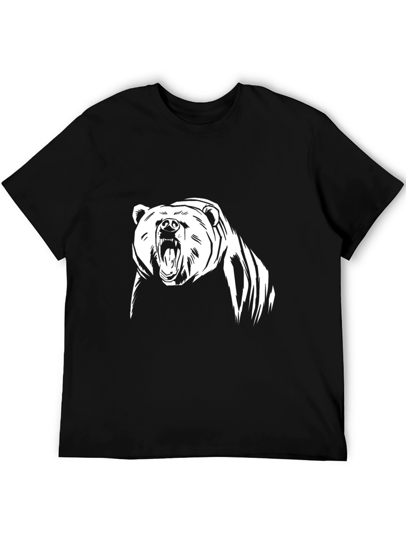 Grizzly Bear Graphic Tee - Black
