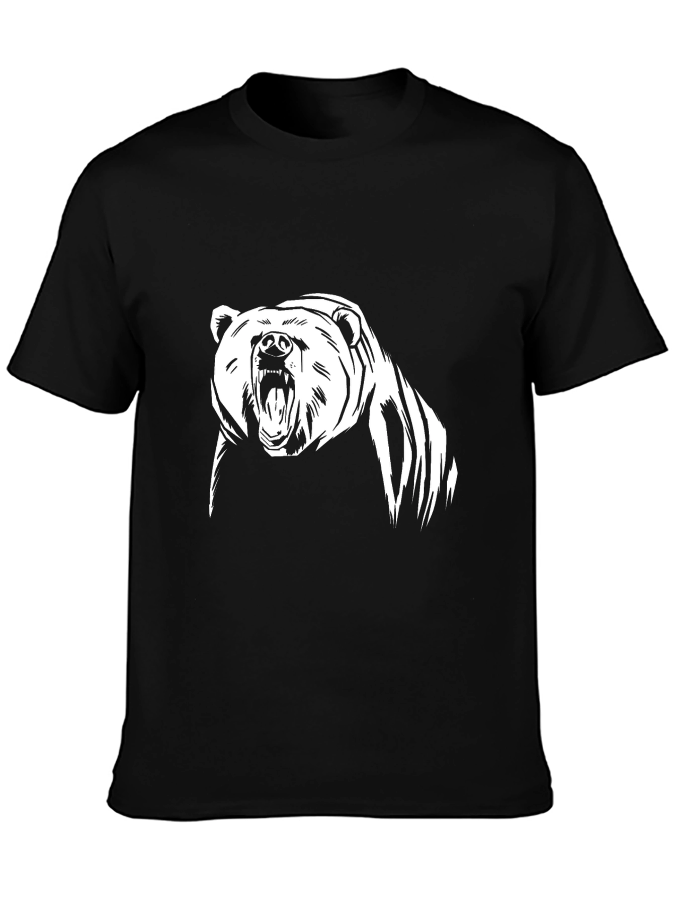 Grizzly Bear Graphic Tee - Black