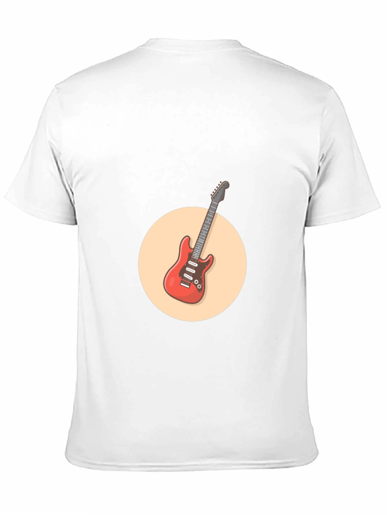Cool Electric Guitar Graphic Tee - Black Cotton Shirt