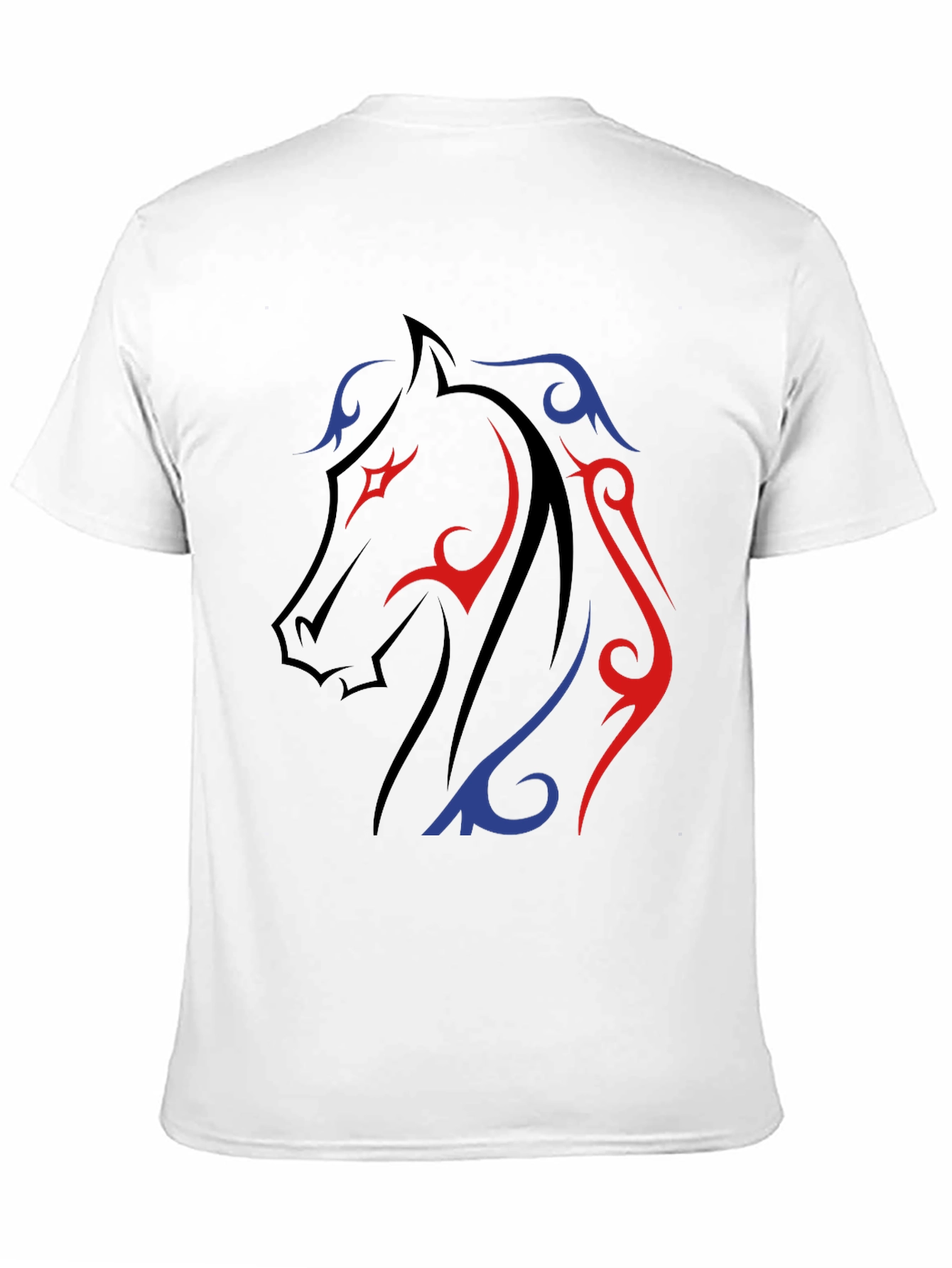 Tribal Horse Graphic Tee - Black