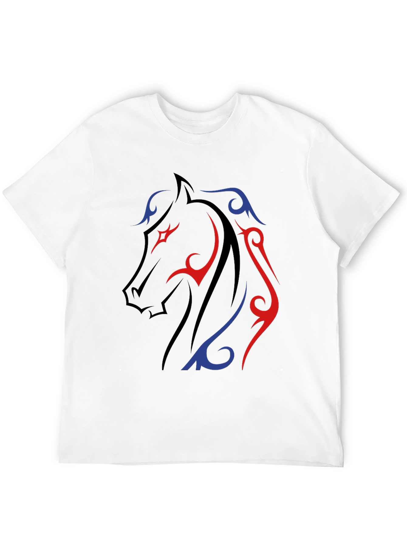 Tribal Horse Graphic Tee - Black