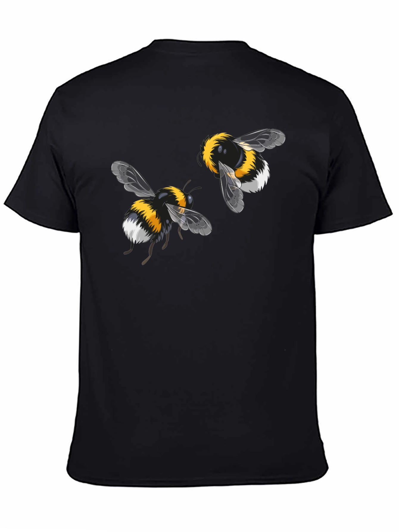 Bumble Bee Graphic Tee - Black Cotton T-Shirt