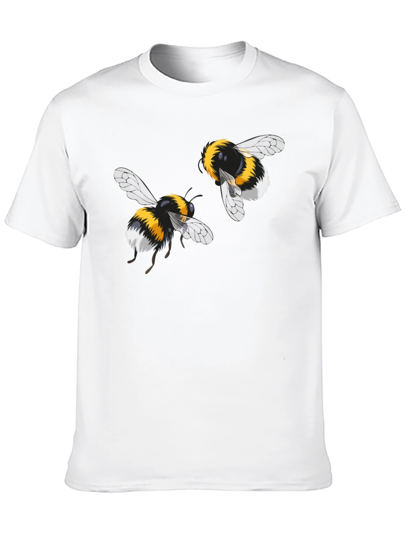 Bumble Bee Graphic Tee - Black Cotton T-Shirt