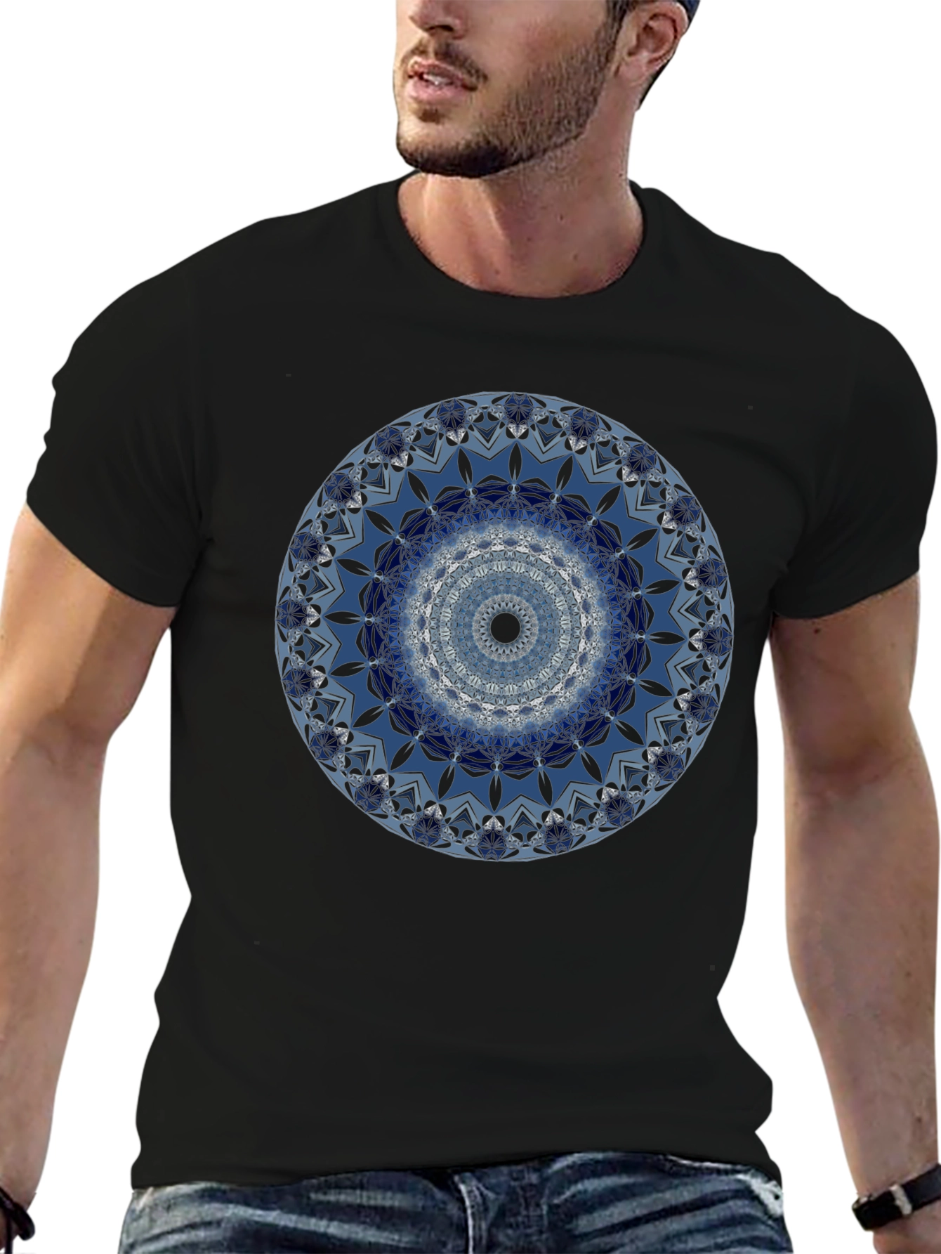 Mandala Graphic Black T-Shirt