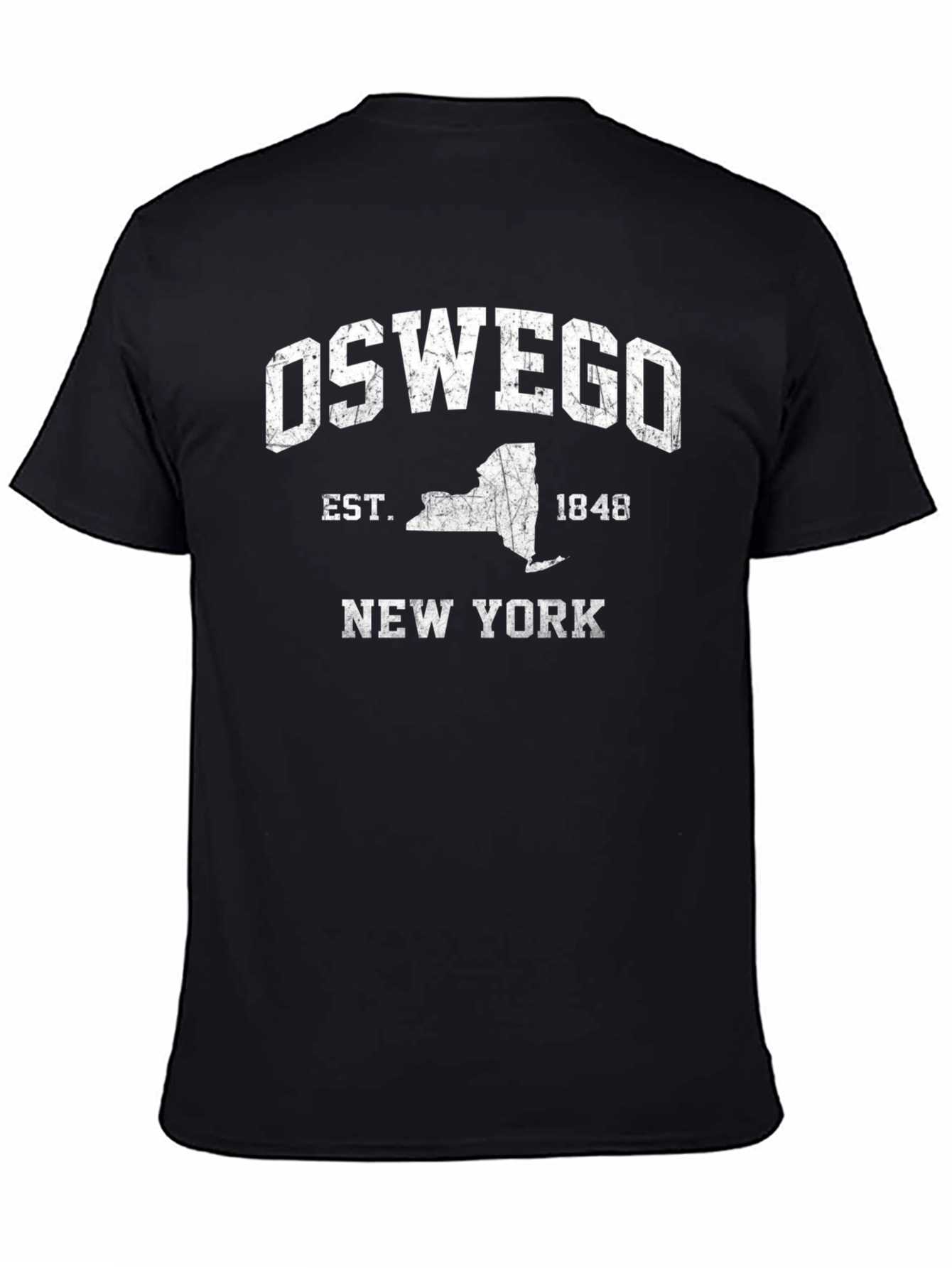 Oswego New York Black T-Shirt