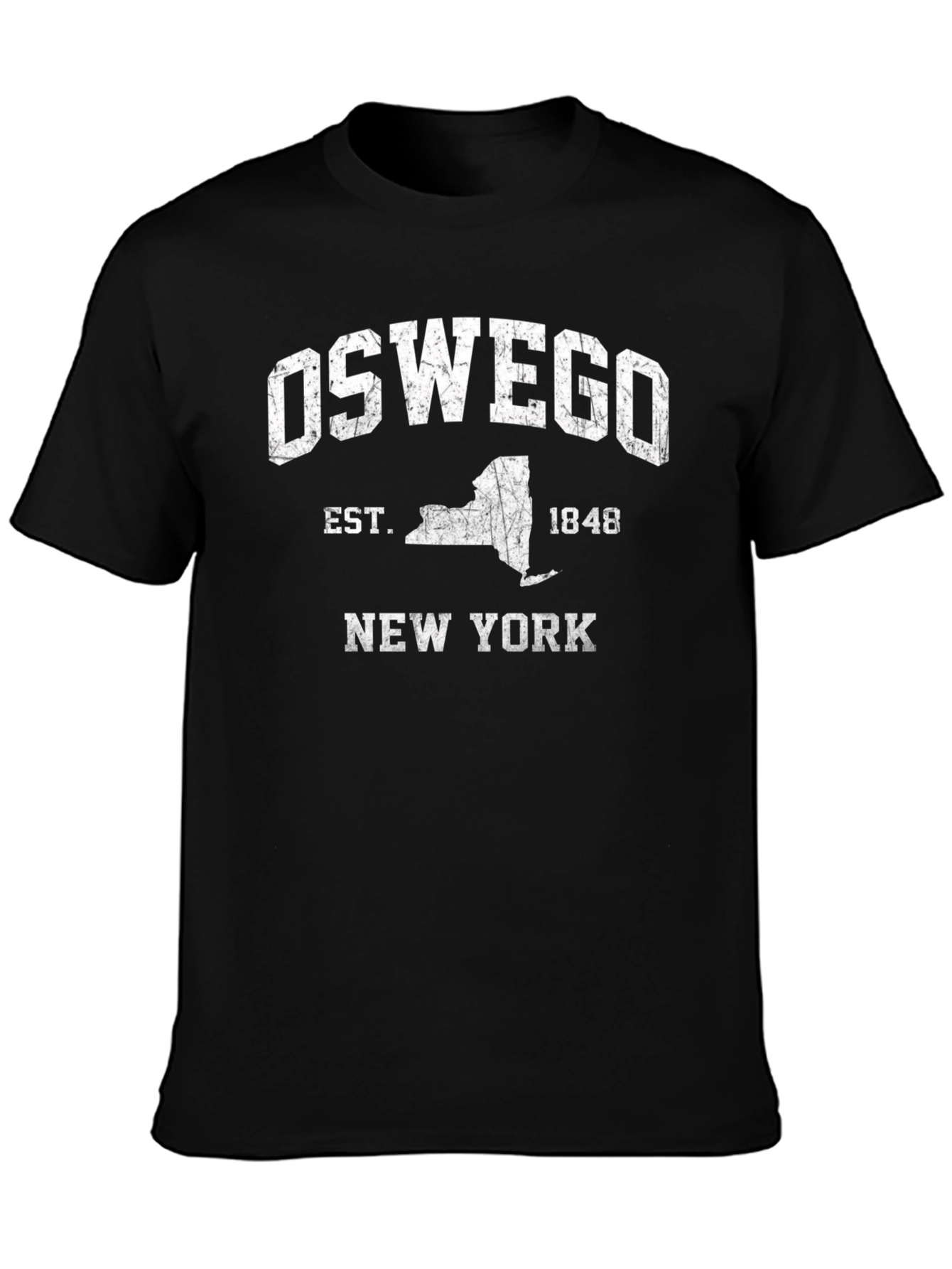 Oswego New York Black T-Shirt