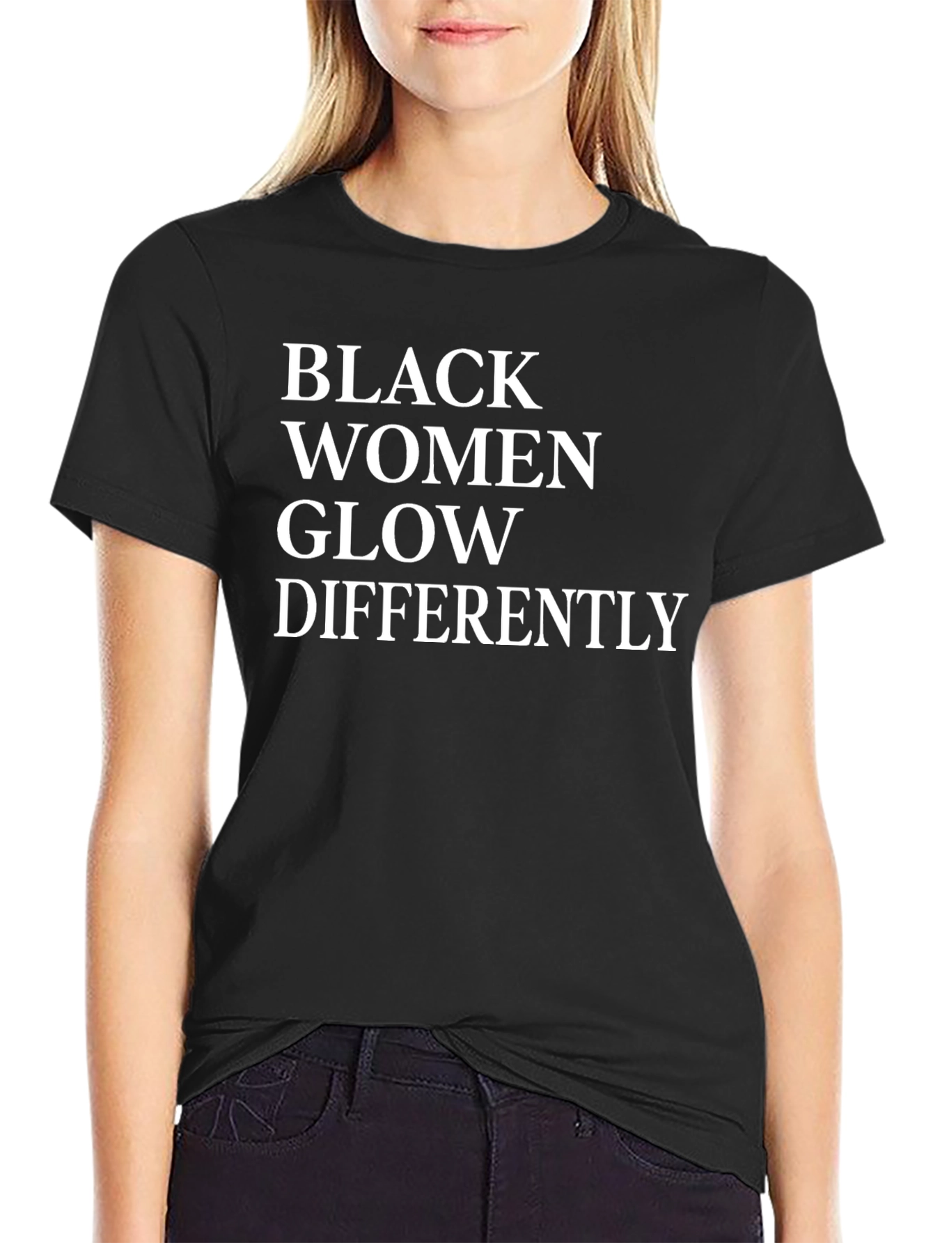 Black Women Glow Differently Graphic Tee
