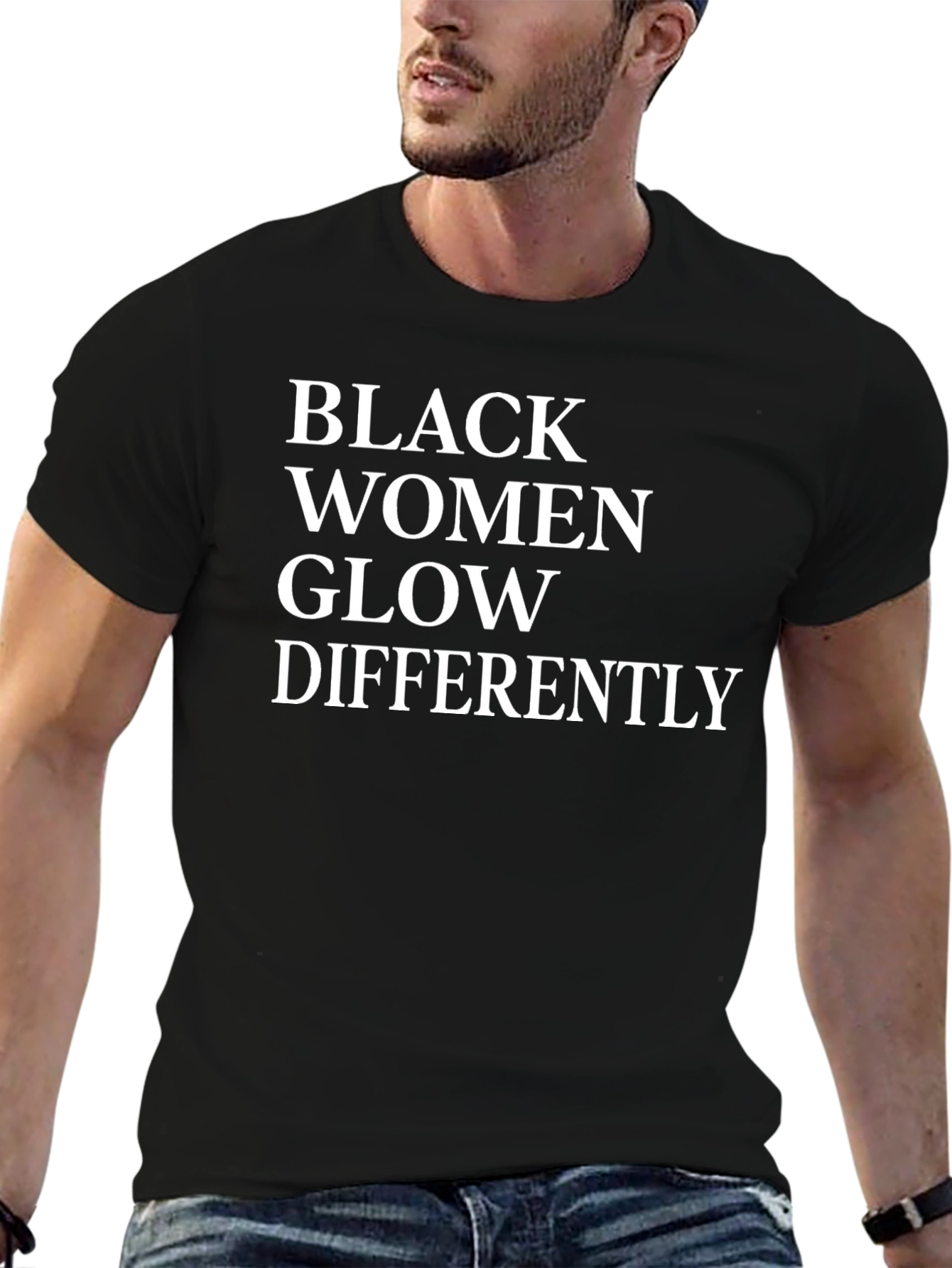 Black Women Glow Differently Graphic Tee